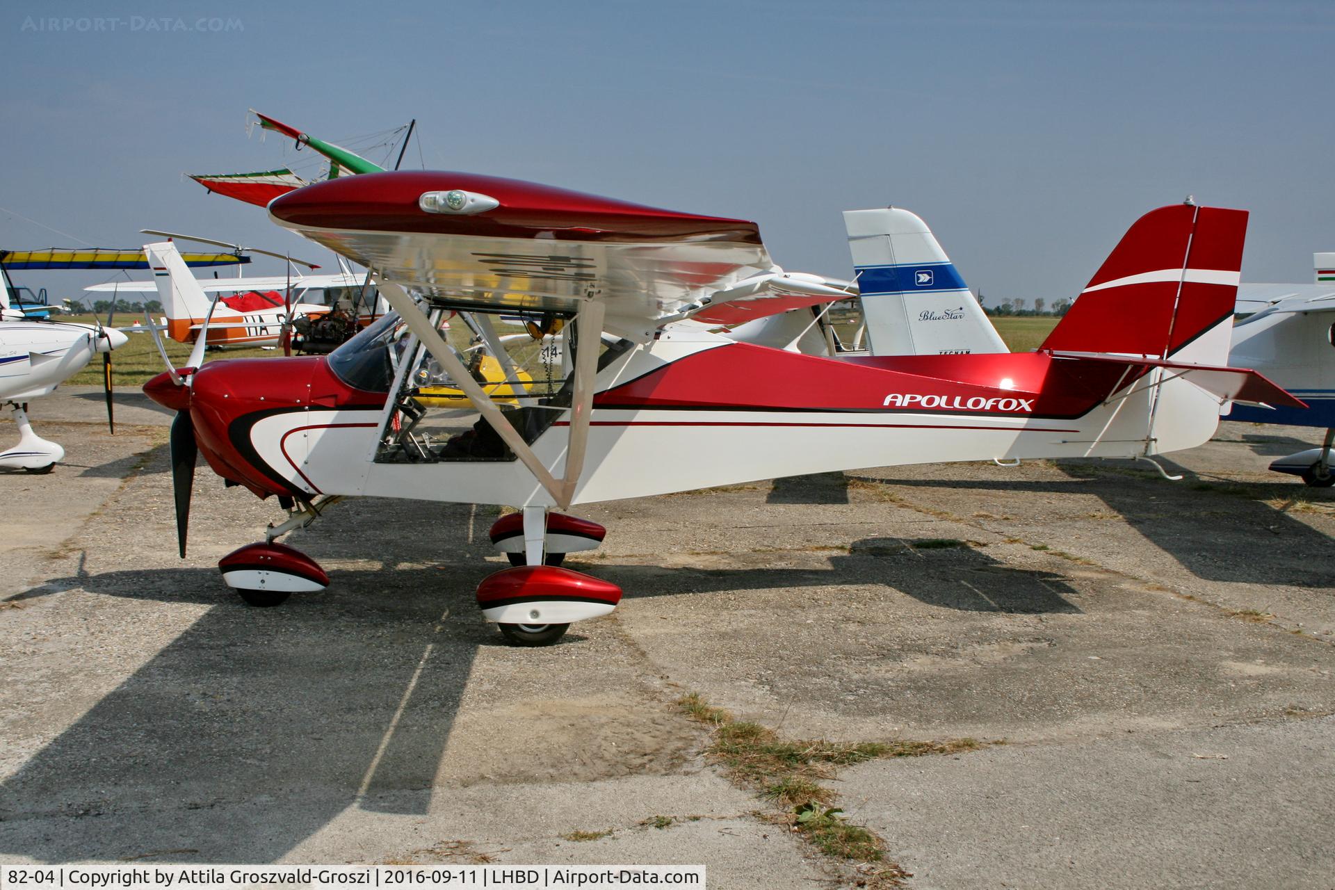 82-04, 2013 Halley Apollo Fox C/N 220813, LHBD - Börgönd Airport. Albatros-Börgönd Air Show 2016, Hungary