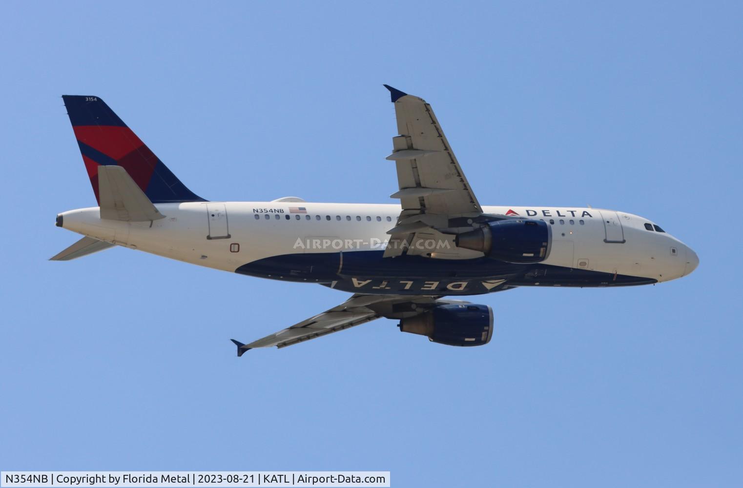 N354NB, 2002 Airbus A319-114 C/N 1833, DAL A319 zx ATL-MDW