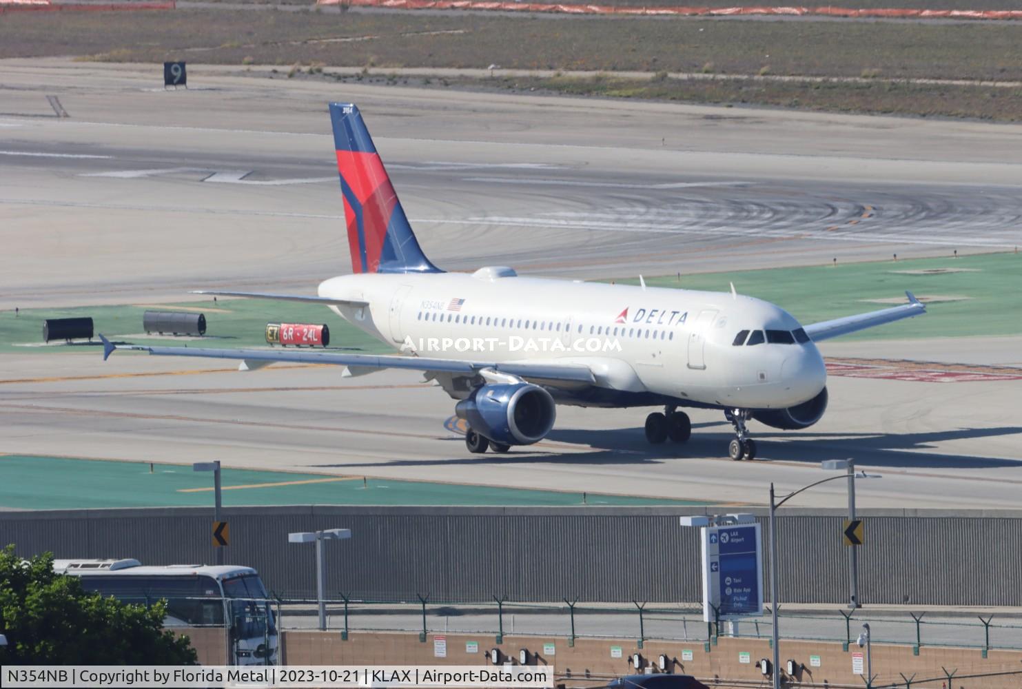 N354NB, 2002 Airbus A319-114 C/N 1833, DAL A319 zx LAX-LAS