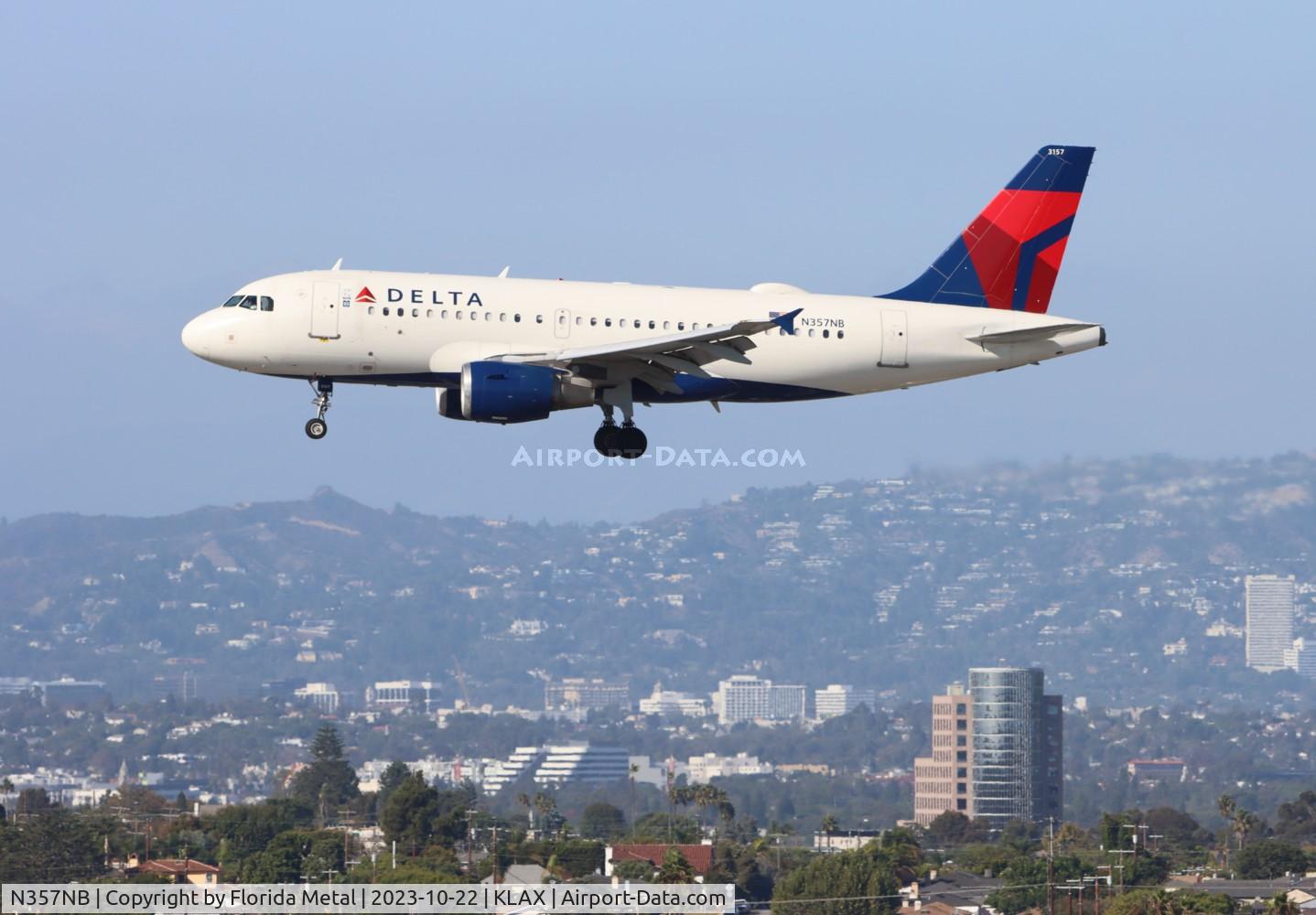 N357NB, 2002 Airbus A319-114 C/N 1875, DAL A319 zx PDX-LAX