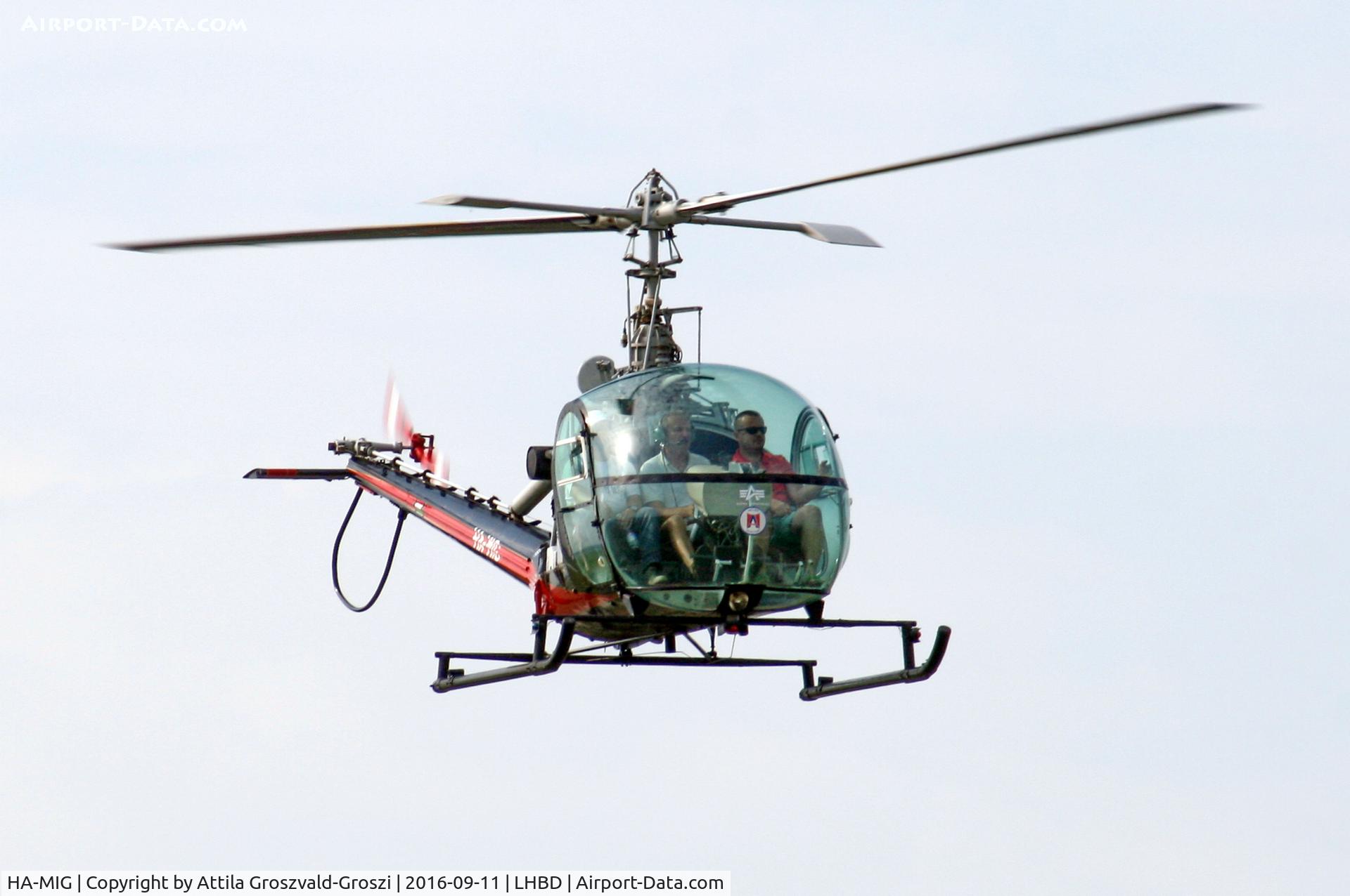 HA-MIG, 1959 Hiller UH-12D C/N 1145, LHBD - Börgönd Airport. Albatros-Börgönd Air Show 2016, Hungary