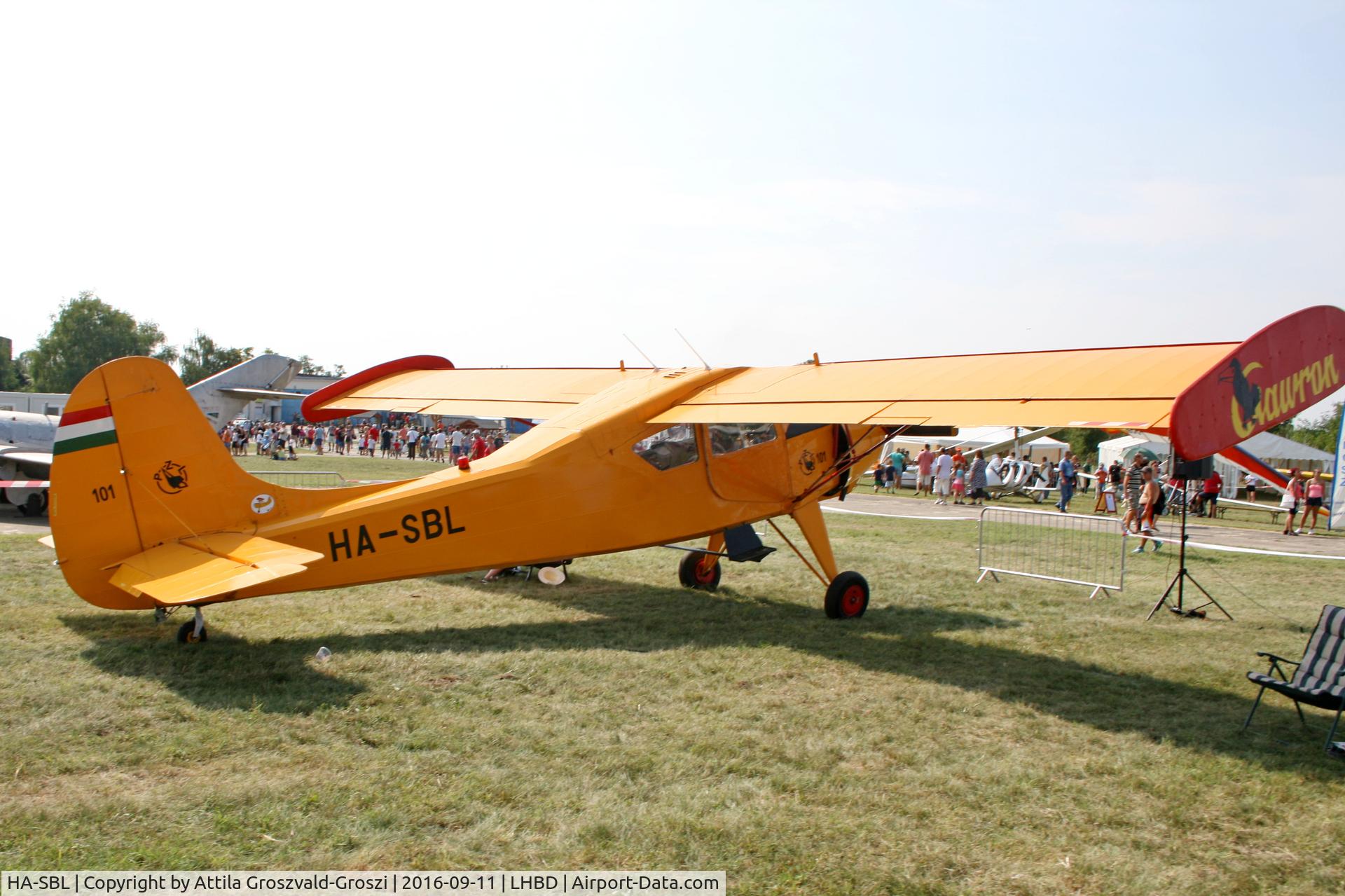 HA-SBL, 1969 PZL-Okecie PZL-101A Gawron C/N 119294, LHBD - Börgönd Airport. Albatros-Börgönd Air Show 2016, Hungary