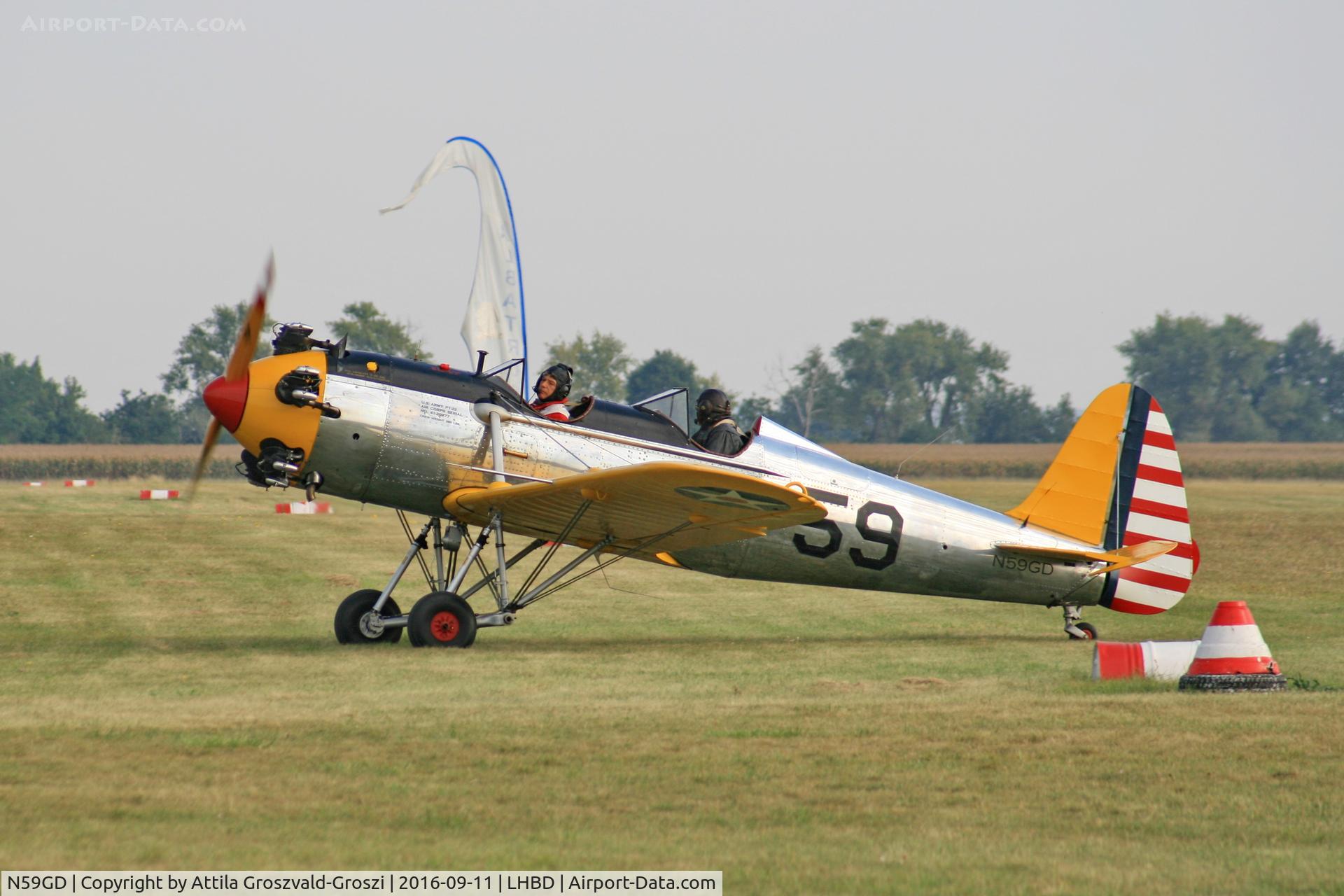 N59GD, 1942 Ryan Aeronautical ST3KR C/N 2186, LHBD - Börgönd Airport. Albatros-Börgönd Air Show 2016, Hungary