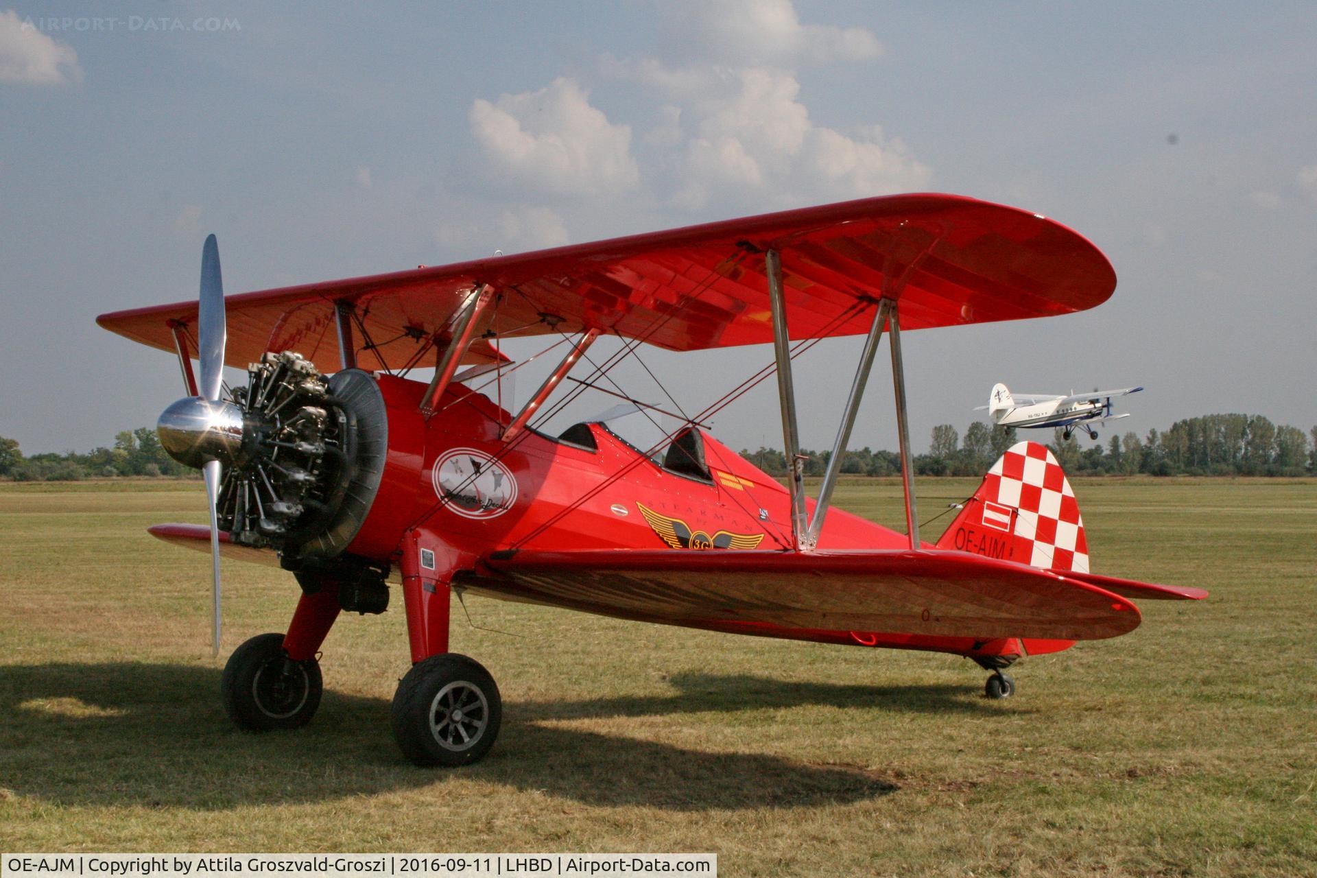 OE-AJM, Boeing E75 C/N 75-5498, LHBD - Börgönd Airport. Albatros-Börgönd Air Show 2016, Hungary
