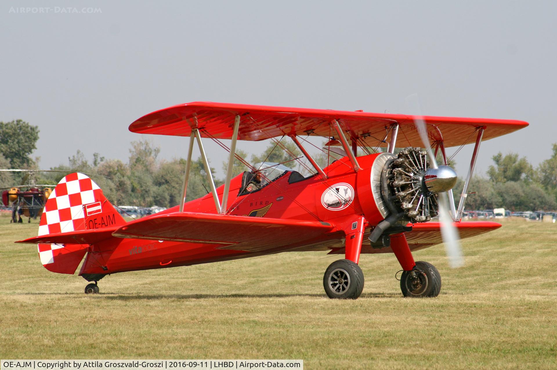 OE-AJM, Boeing E75 C/N 75-5498, LHBD - Börgönd Airport. Albatros-Börgönd Air Show 2016, Hungary