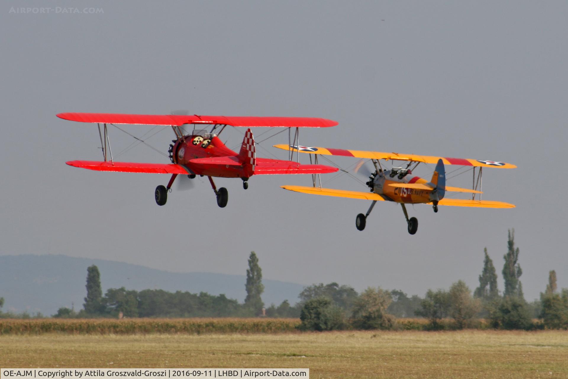 OE-AJM, Boeing E75 C/N 75-5498, LHBD - Börgönd Airport. Albatros-Börgönd Air Show 2016, Hungary