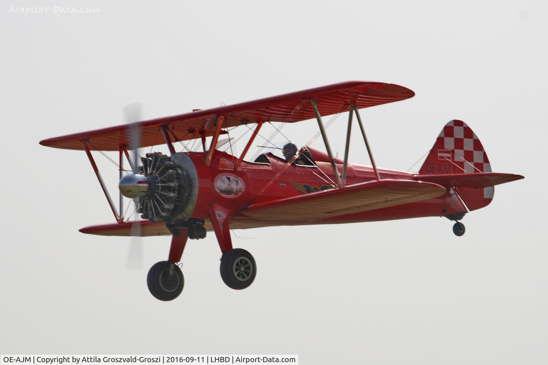 OE-AJM, Boeing E75 C/N 75-5498, LHBD - Börgönd Airport. Albatros-Börgönd Air Show 2016, Hungary