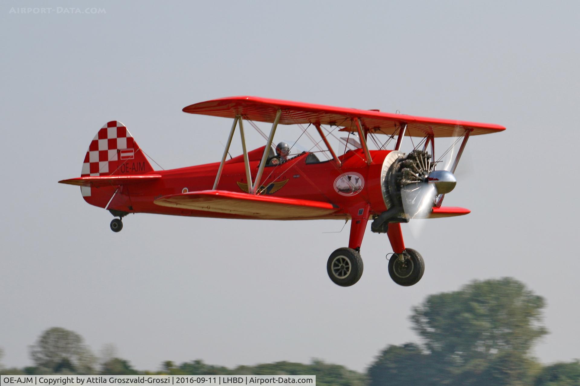 OE-AJM, Boeing E75 C/N 75-5498, LHBD - Börgönd Airport. Albatros-Börgönd Air Show 2016, Hungary