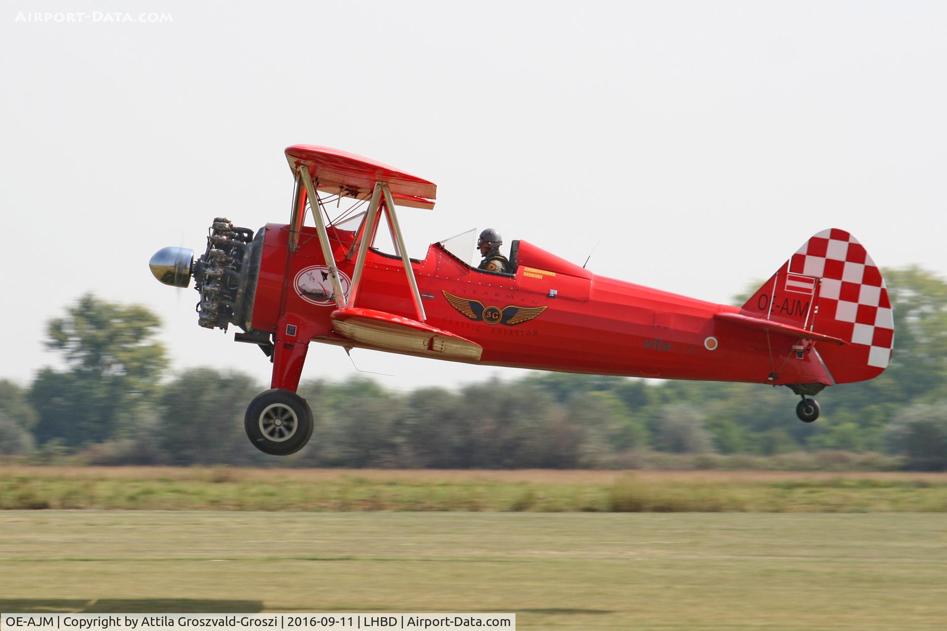 OE-AJM, Boeing E75 C/N 75-5498, LHBD - Börgönd Airport. Albatros-Börgönd Air Show 2016, Hungary