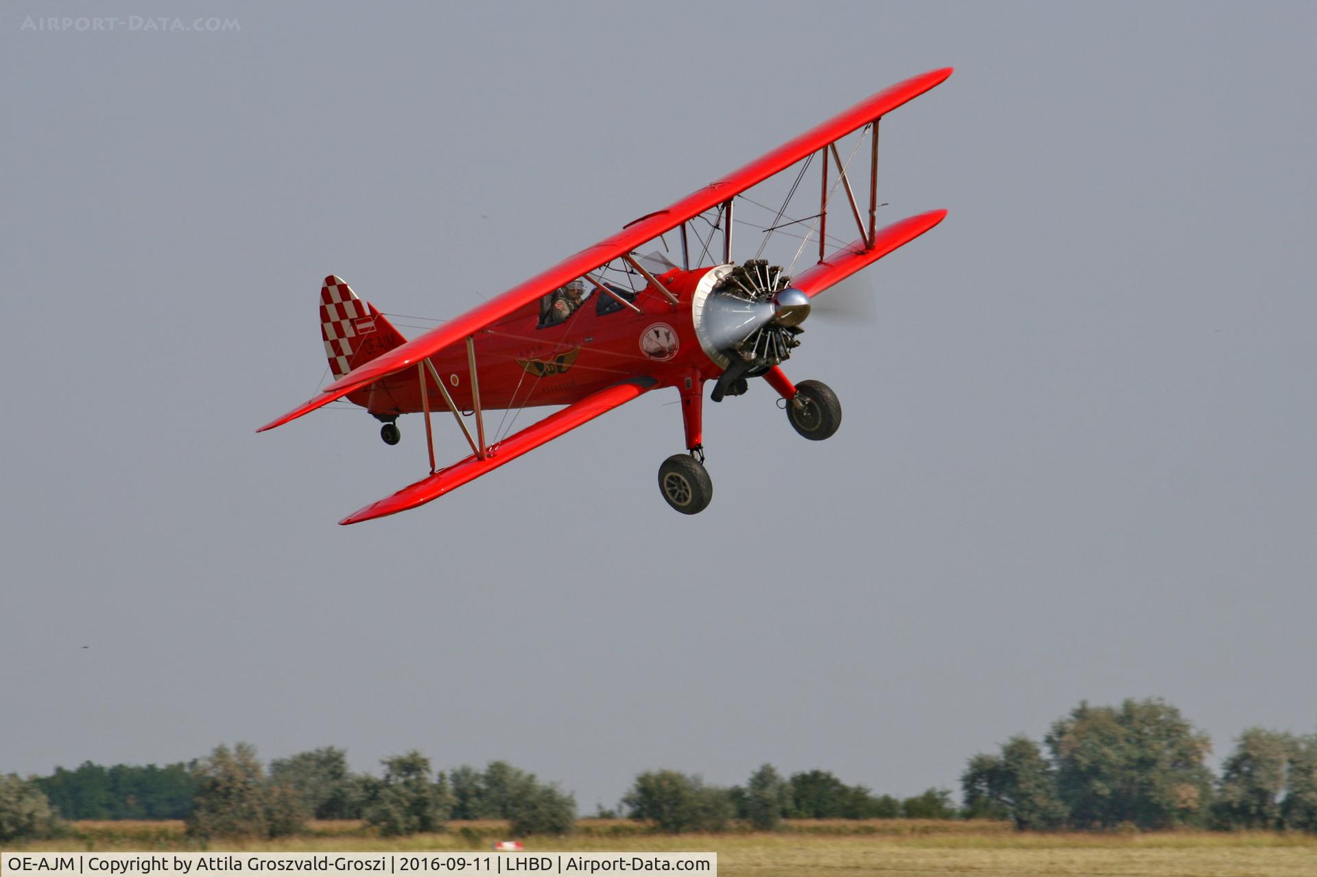 OE-AJM, Boeing E75 C/N 75-5498, LHBD - Börgönd Airport. Albatros-Börgönd Air Show 2016, Hungary