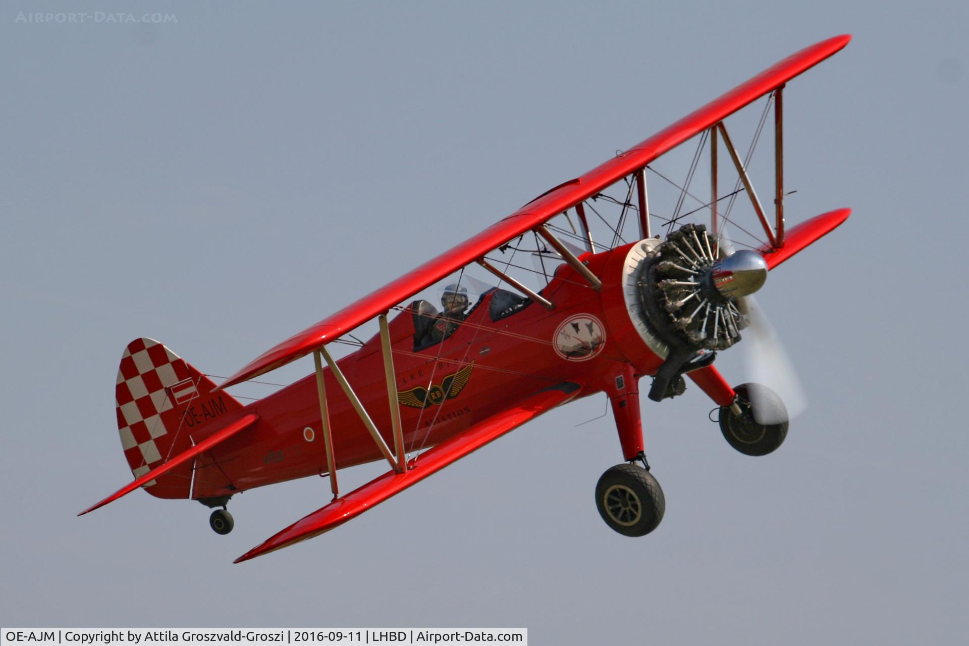 OE-AJM, Boeing E75 C/N 75-5498, LHBD - Börgönd Airport. Albatros-Börgönd Air Show 2016, Hungary