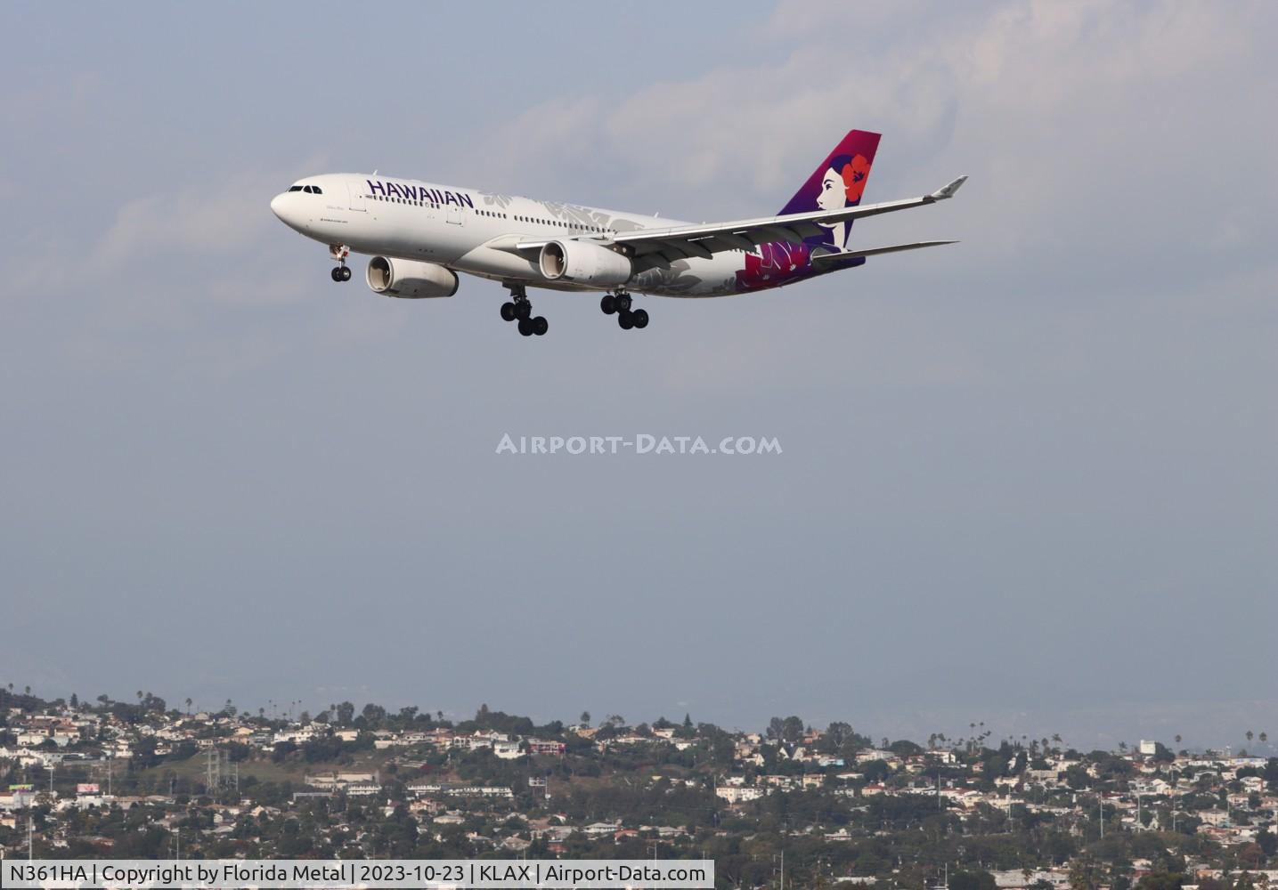 N361HA, 2017 Airbus A330-243 C/N 1823, HAL A332 zx HNL-LAX