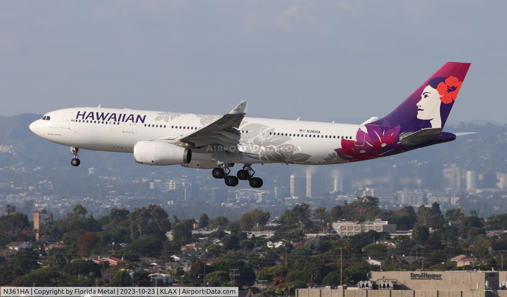 N361HA, 2017 Airbus A330-243 C/N 1823, HAL A332 zx HNL-LAX