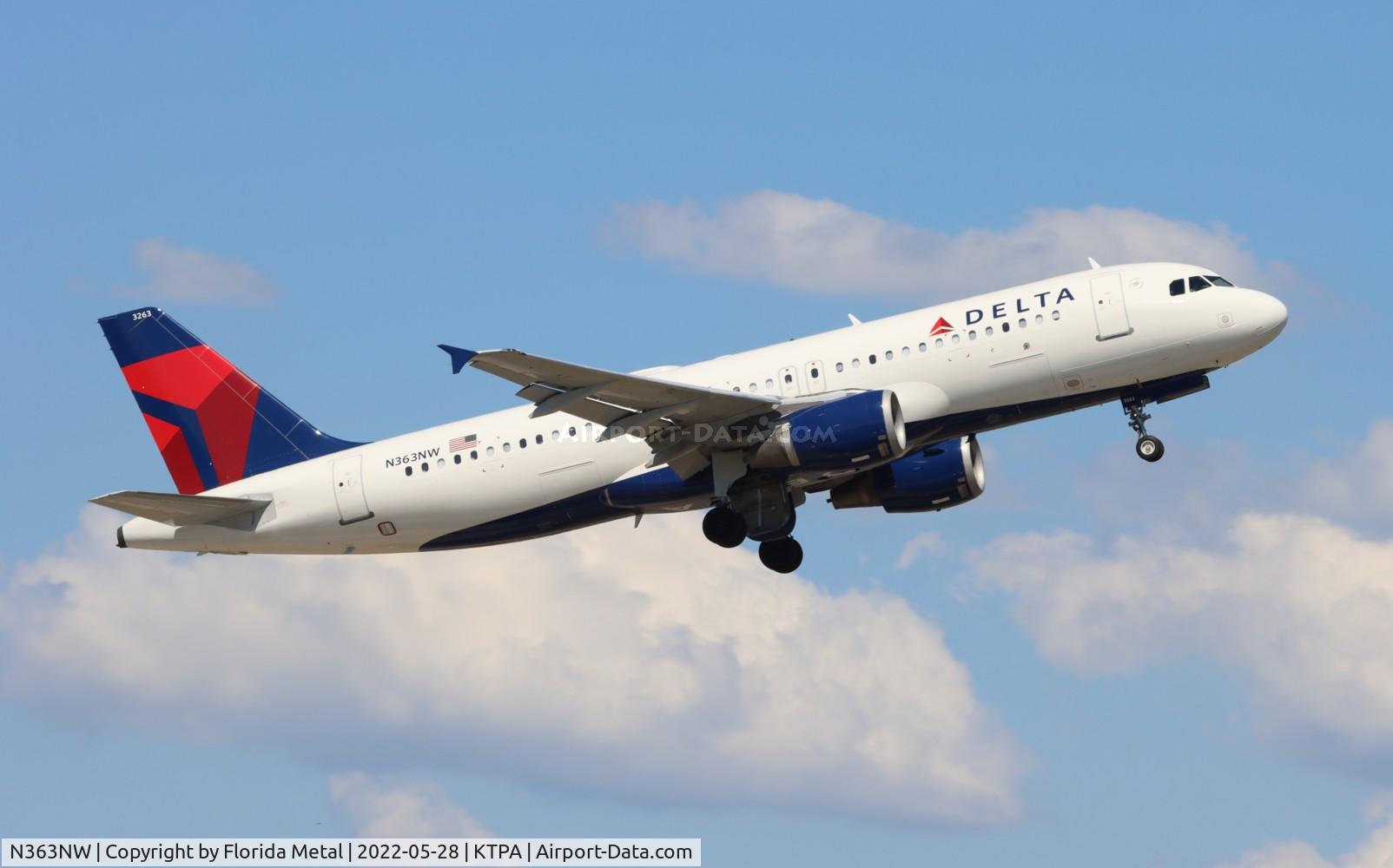 N363NW, 1998 Airbus A320-212 C/N 0923, DAL A320 zx TPA-JFK