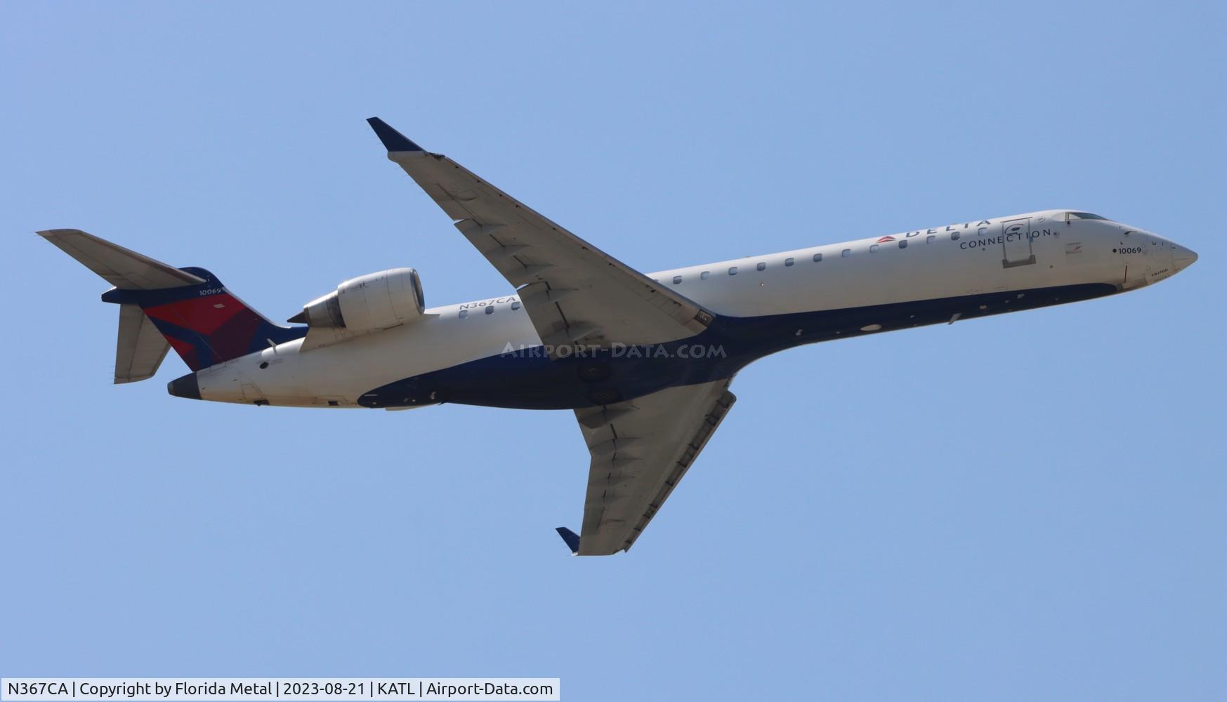 N367CA, 2002 Bombardier CRJ-701 (CL-600-2C10) Regional Jet C/N 10069, EDV/DAL CRJ7 zx ATL-ELH