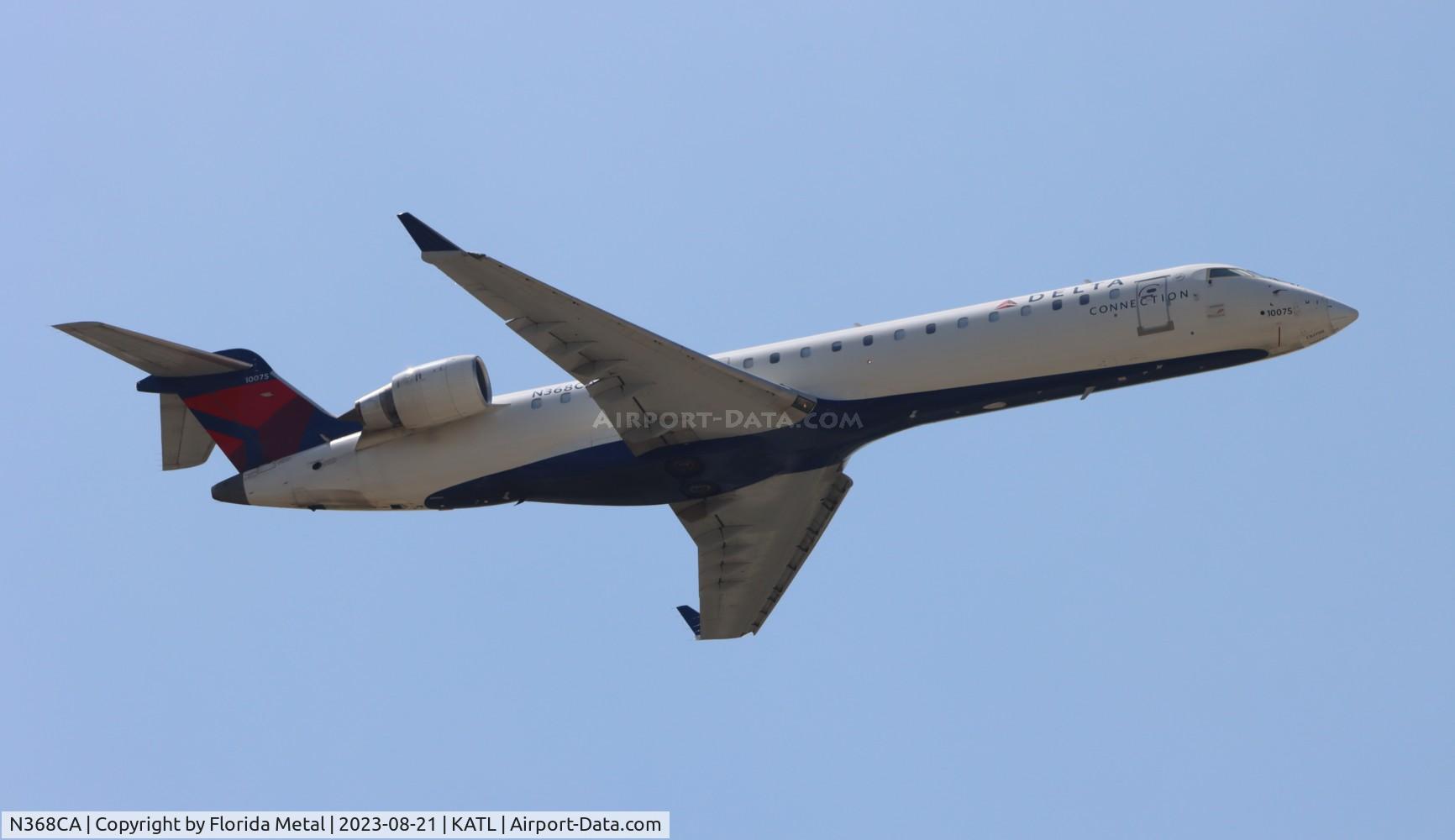 N368CA, 2003 Bombardier CRJ-700 (CL-600-2C10) Regional Jet C/N 10075, EDV/DAL CRJ7 zx ATL-LFT