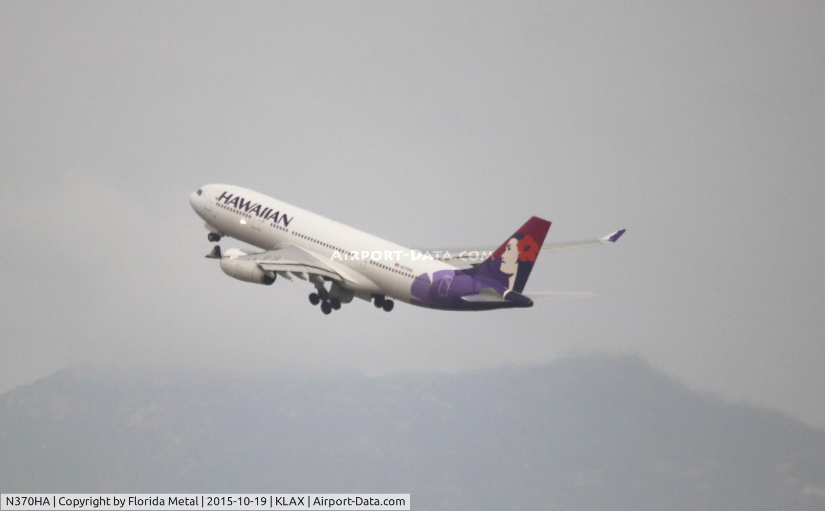N370HA, 2014 Airbus A330-243 C/N 1511, LAX zx