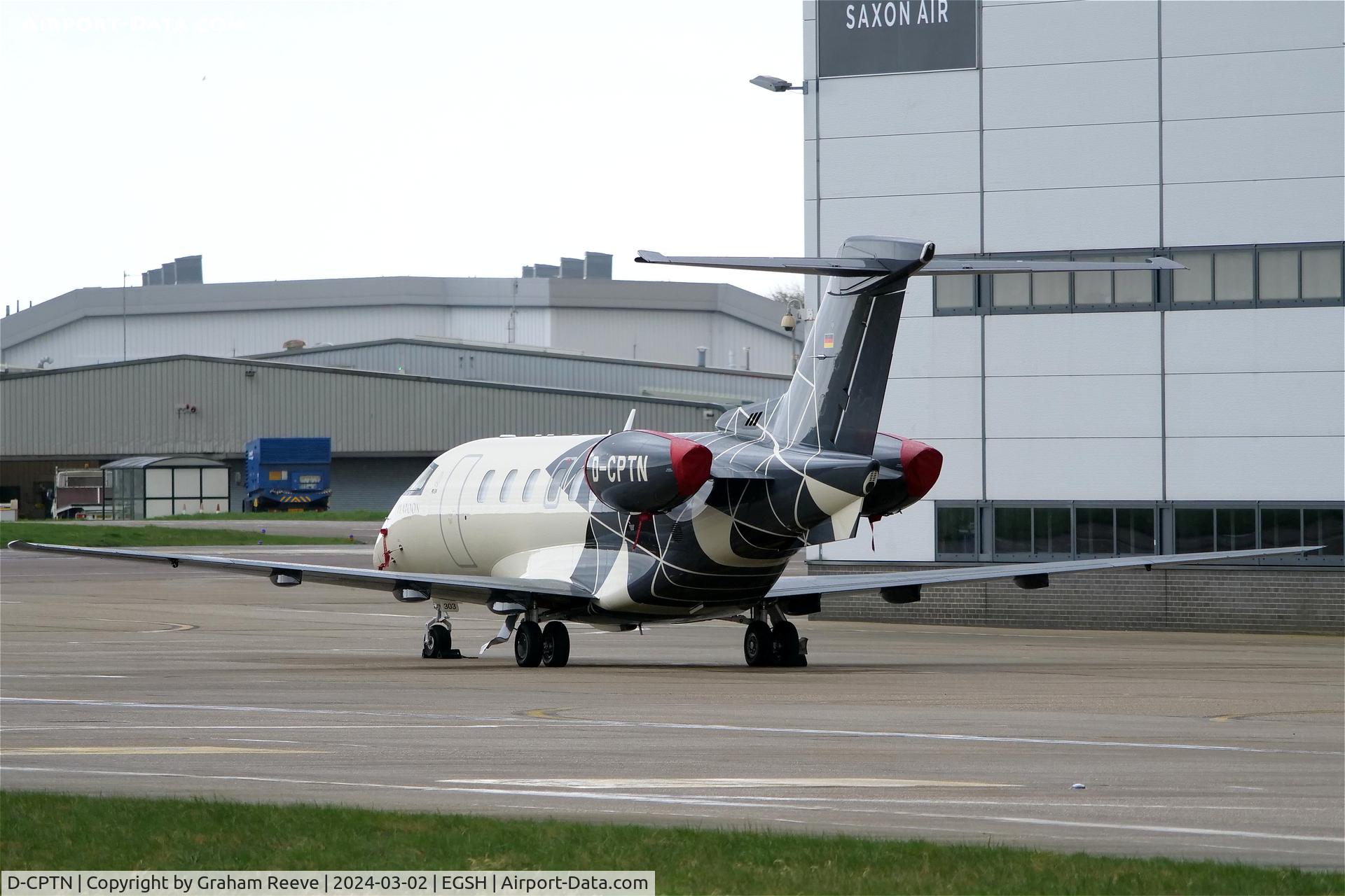 D-CPTN, 2022 Pilatus PC-24 C/N 303, Parked at Norwich.