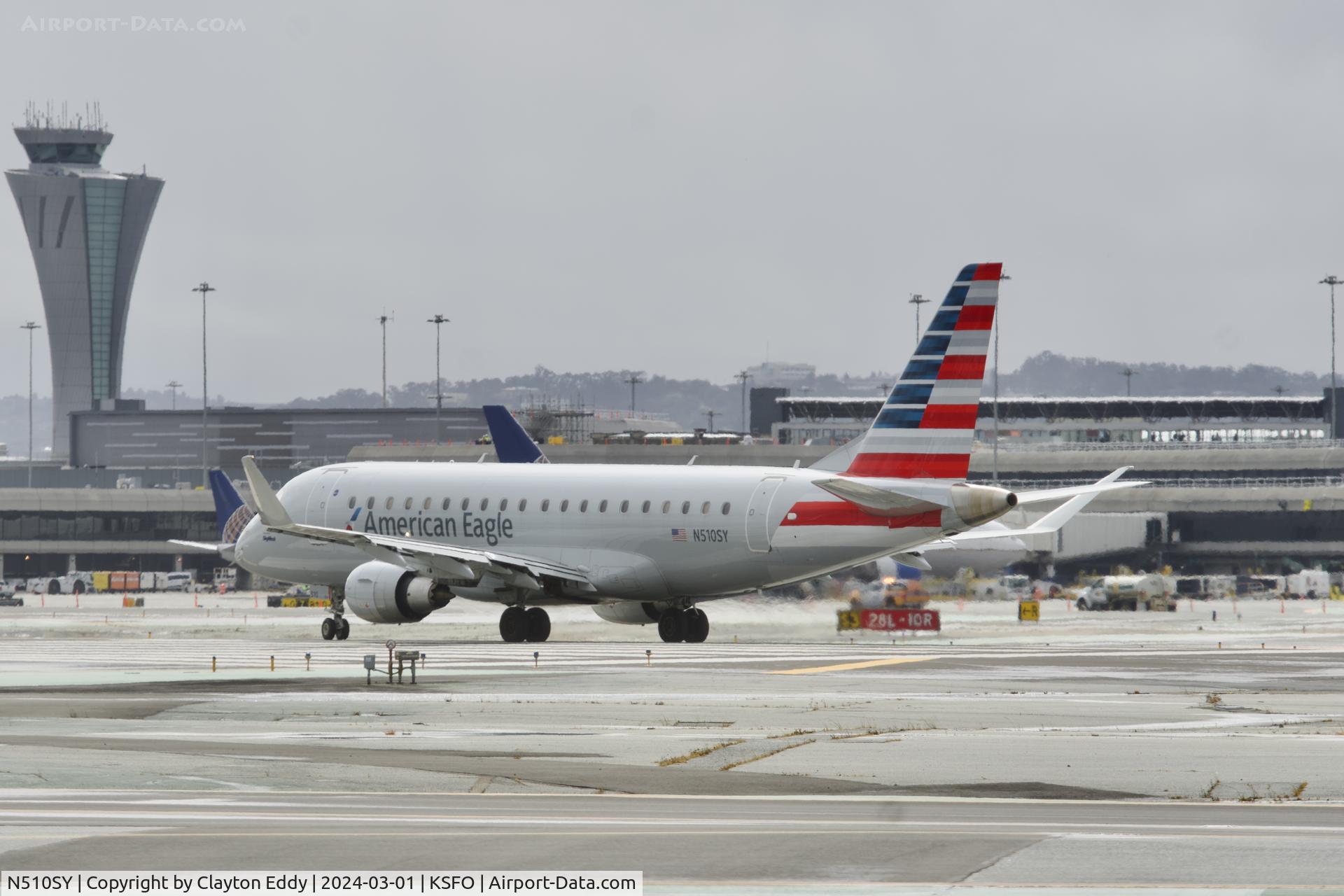 N510SY, 2021 Embraer ERJ-175LR (ERJ-170-200 LR) C/N 17000891, SFO 2024.