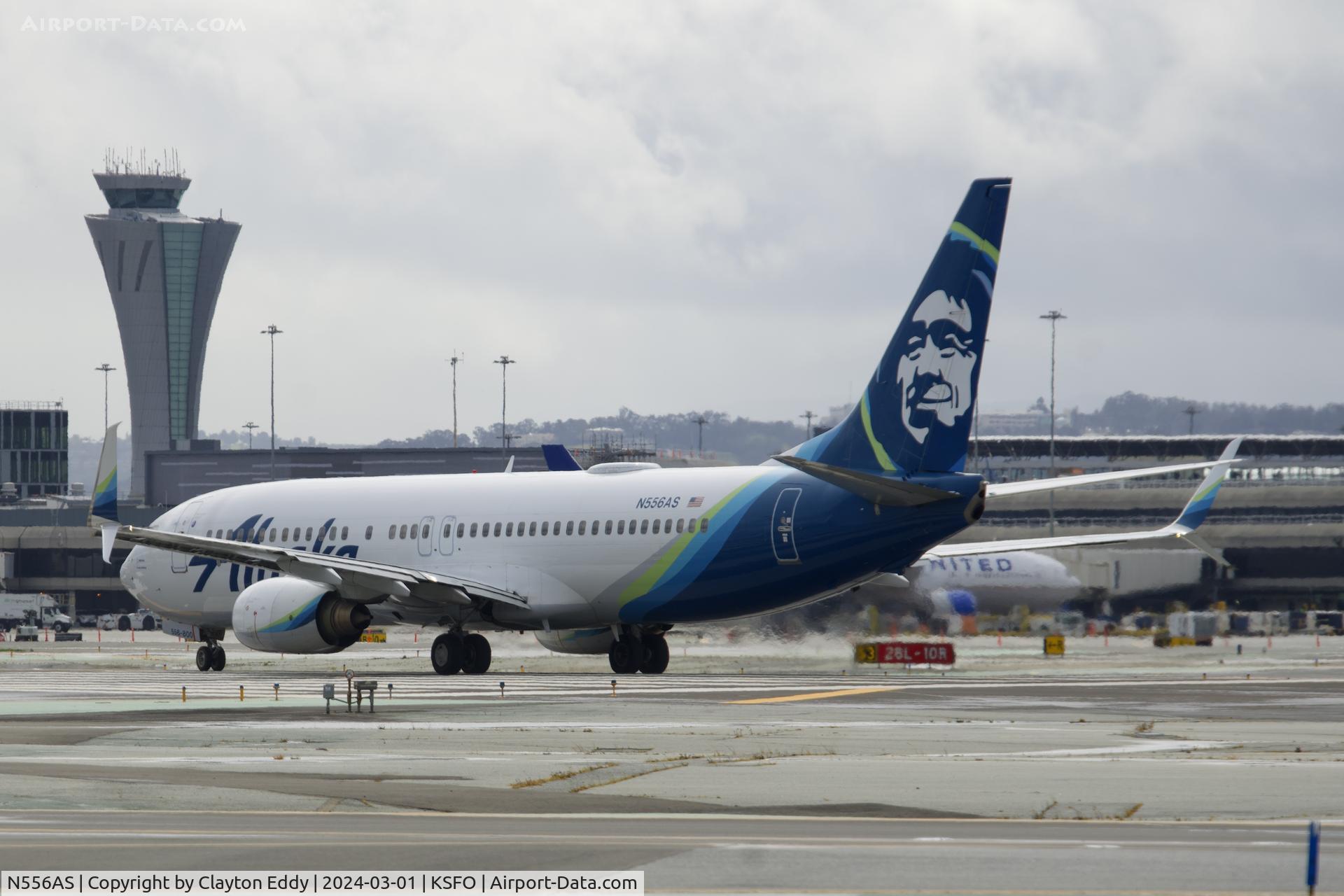 N556AS, 2006 Boeing 737-890 C/N 35175, SFO 2024.