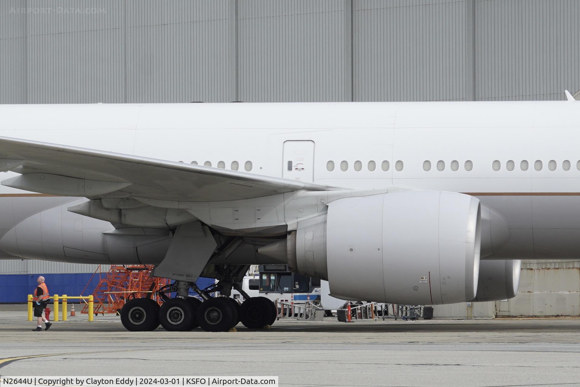 N2644U, 2017 Boeing 777-300/ER C/N 63724, SFO 2024.