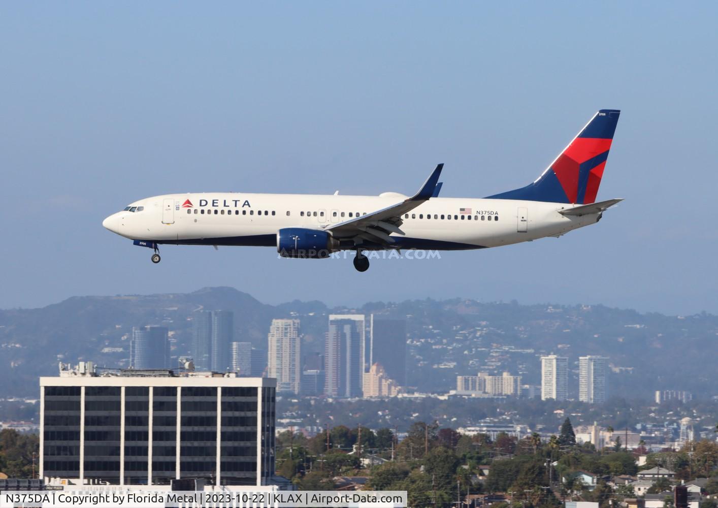 N375DA, 1998 Boeing 737-832 C/N 29623, DAL 738 zx SFO-LAX