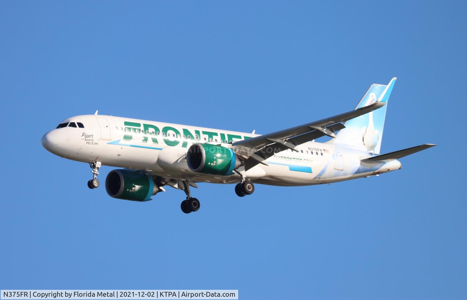 N375FR, 2020 Airbus A320-251N C/N 10298, FFT A32N Piper zx CLE-TPA