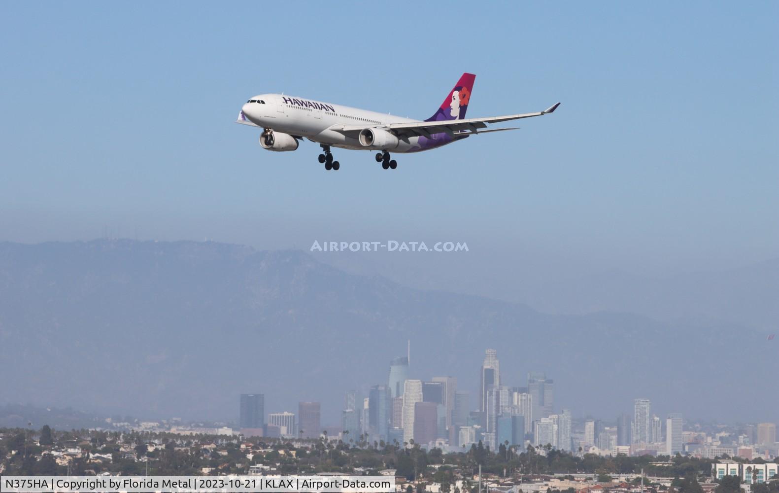 N375HA, 2015 Airbus A330-243 C/N 1606, HAL A332 zx HNL-LAX