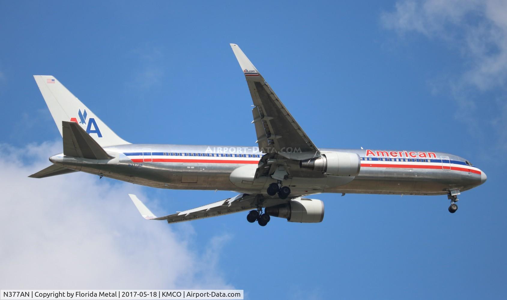 N377AN, 1992 Boeing 767-323 C/N 25446, AAL 763 oc zx ORD-MCO