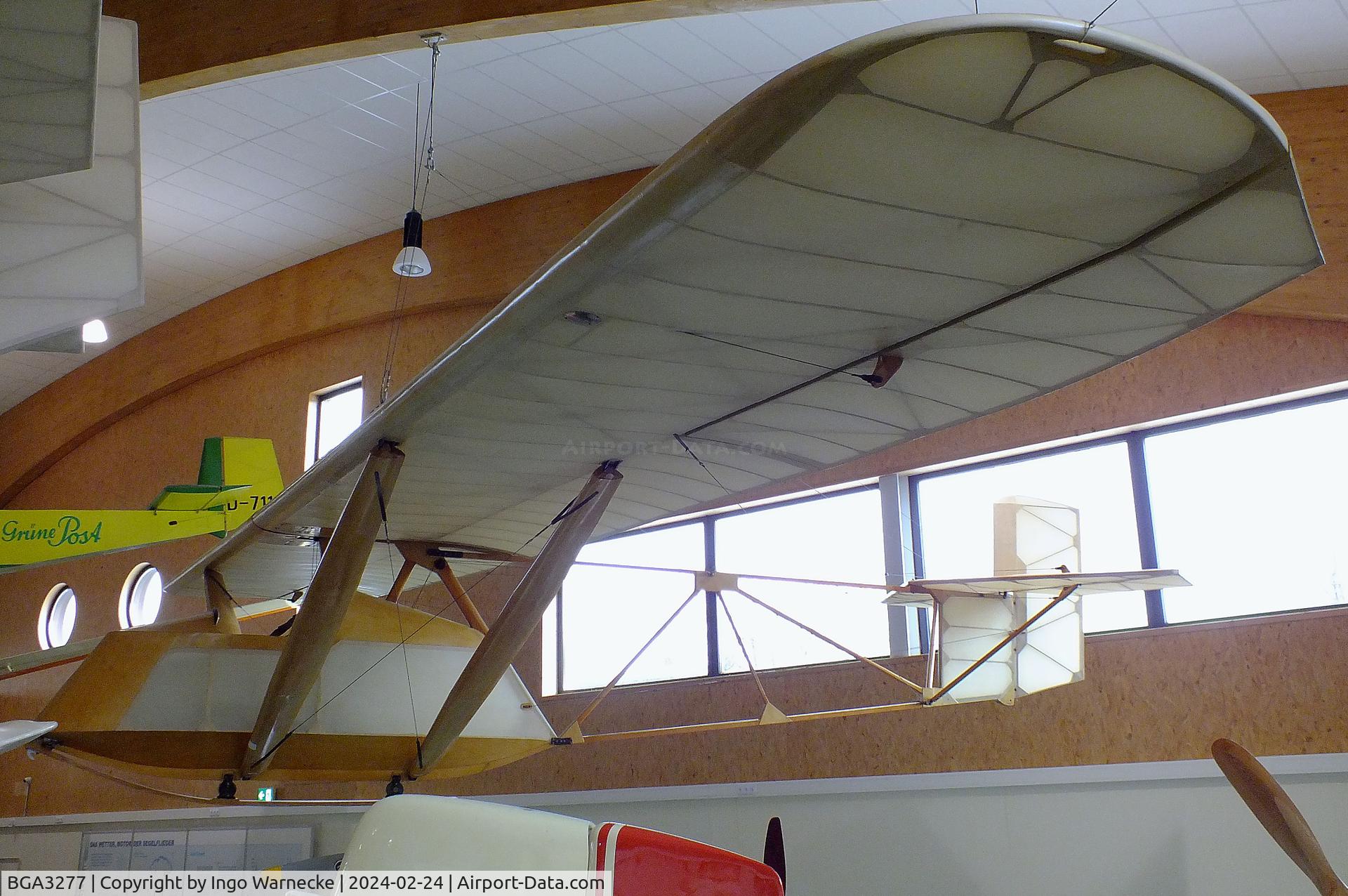 BGA3277, 1990 Jacobs Hols der Teufel C/N nil, Jacobs (M L Beach) Hol's der Teufel glider at the Deutsches Segelflugmuseum mit Modellflug (German Soaring Museum with Model Flight), Gersfeld Wasserkuppe
