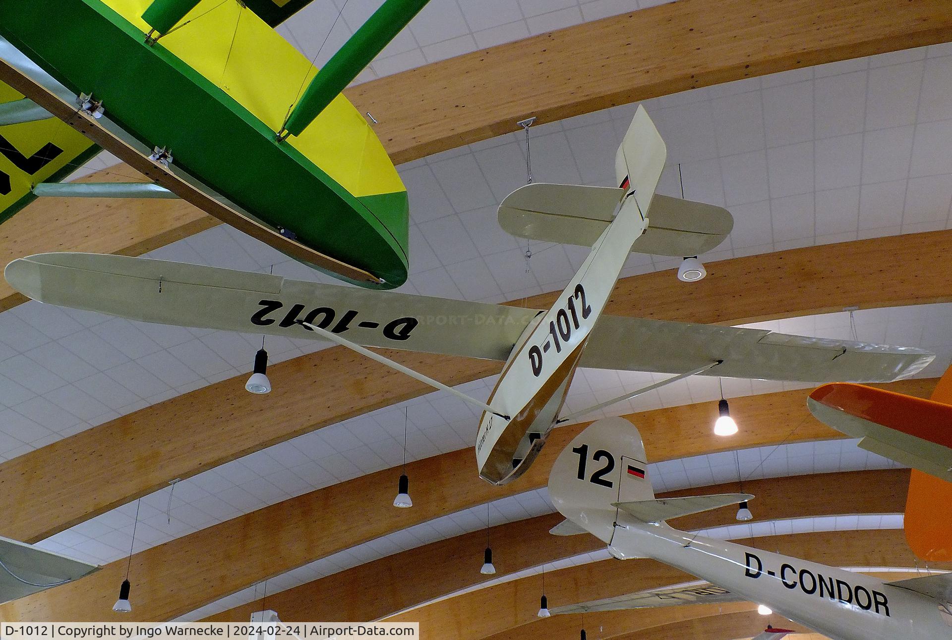 D-1012, Hutter HU-17A C/N not found_D-1012, Hütter H-17A at the Deutsches Segelflugmuseum mit Modellflug (German Soaring Museum with Model Flight), Gersfeld Wasserkuppe