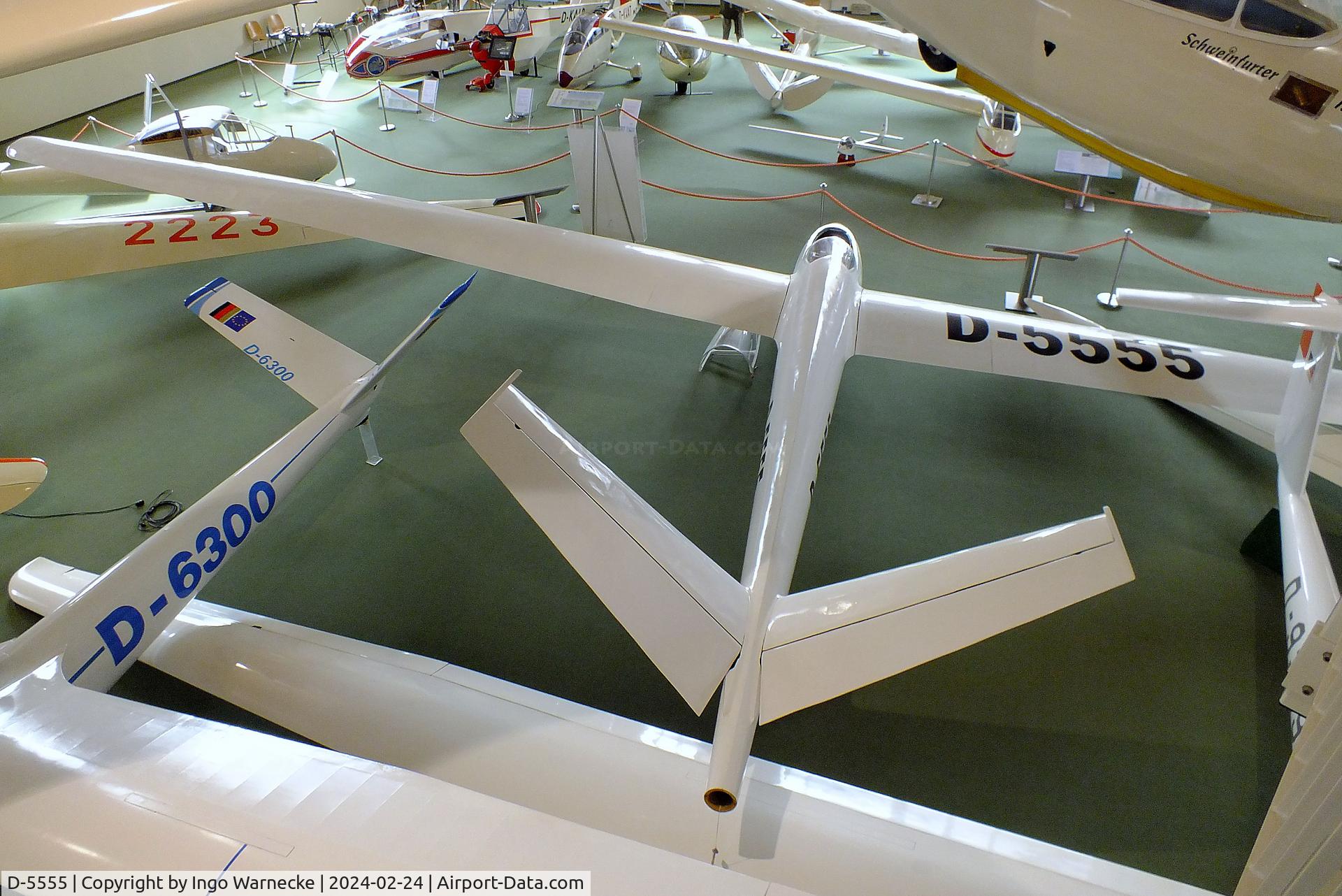 D-5555, 1955 Haase-Kensche-Schmetz HKS-1 C/N V2, Haase-Kensche-Schmetz HKS-1 at the Deutsches Segelflugmuseum mit Modellflug (German Soaring Museum with Model Flight), Gersfeld Wasserkuppe