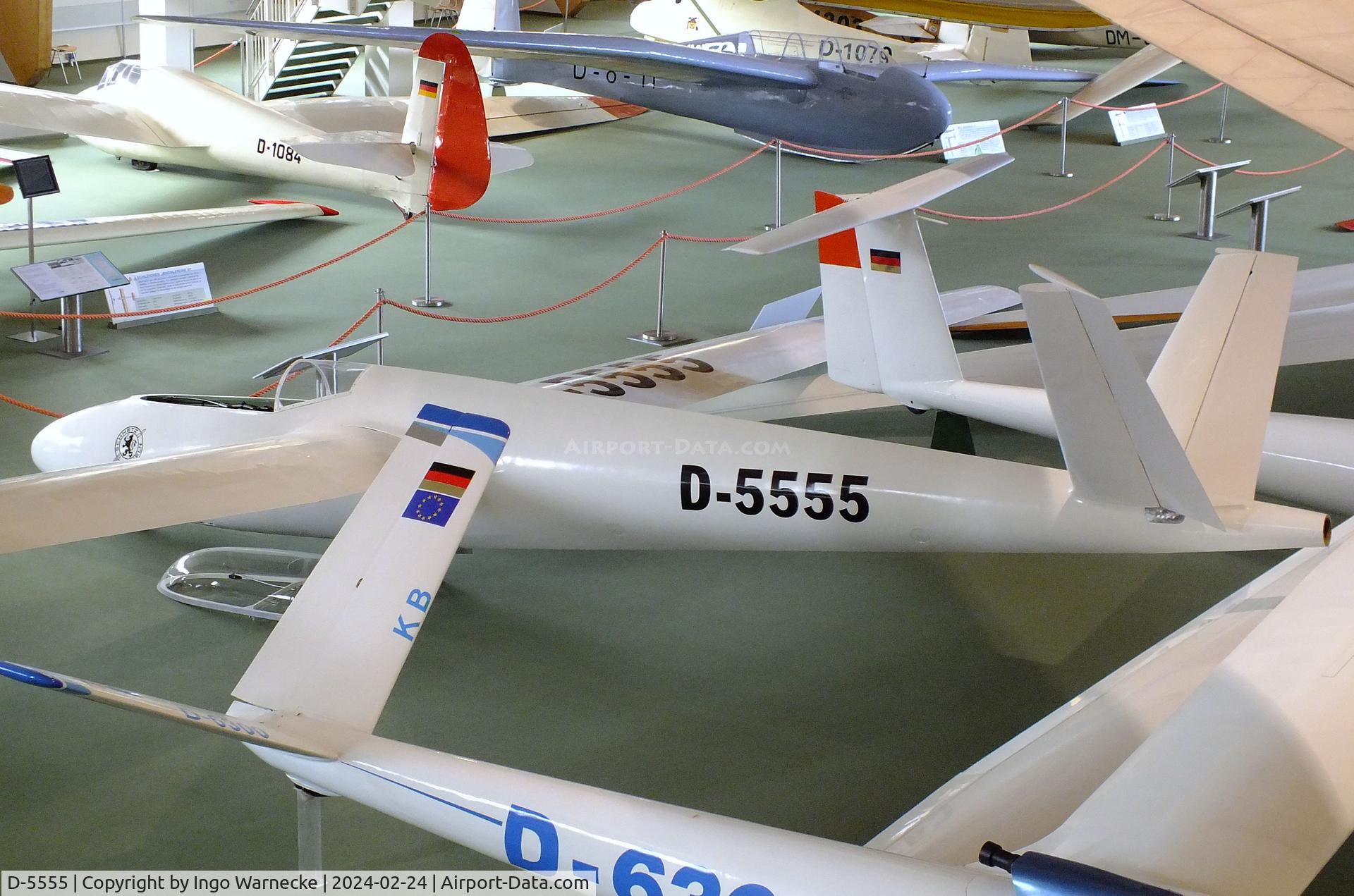 D-5555, 1955 Haase-Kensche-Schmetz HKS-1 C/N V2, Haase-Kensche-Schmetz HKS-1 at the Deutsches Segelflugmuseum mit Modellflug (German Soaring Museum with Model Flight), Gersfeld Wasserkuppe