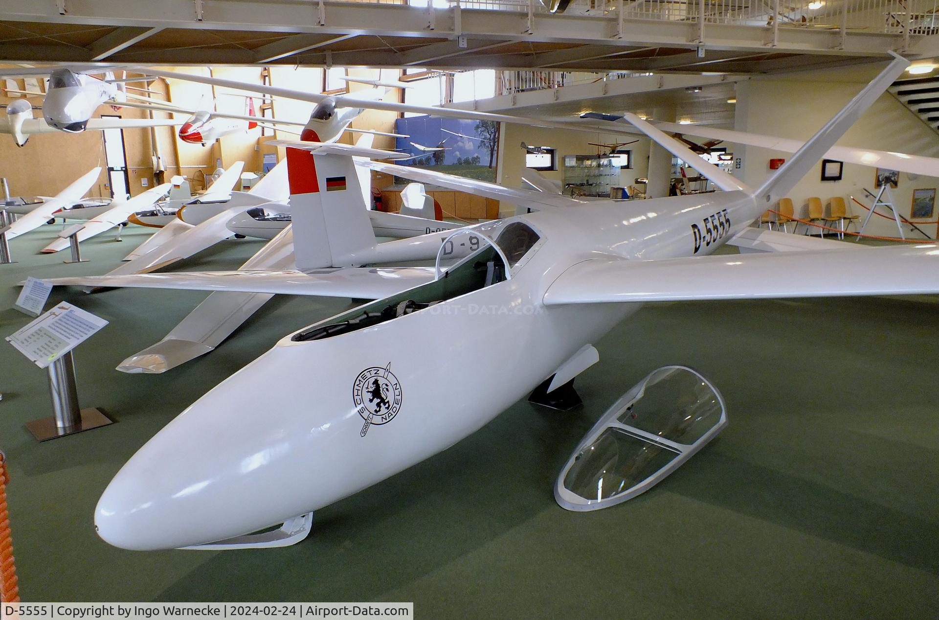 D-5555, 1955 Haase-Kensche-Schmetz HKS-1 C/N V2, Haase-Kensche-Schmetz HKS-1 at the Deutsches Segelflugmuseum mit Modellflug (German Soaring Museum with Model Flight), Gersfeld Wasserkuppe