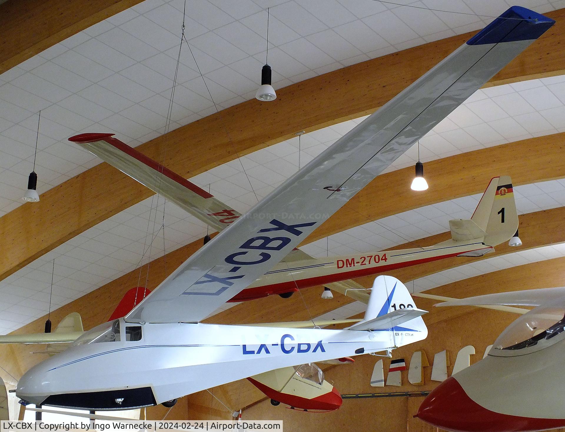 LX-CBX, Scheibe Avialsa 60 Fauconnet C/N 80K, Avialsa A.60 Fauconnet (french license built Scheibe L-Spatz 55) at the Deutsches Segelflugmuseum mit Modellflug (German Soaring Museum with Model Flight), Gersfeld Wasserkuppe