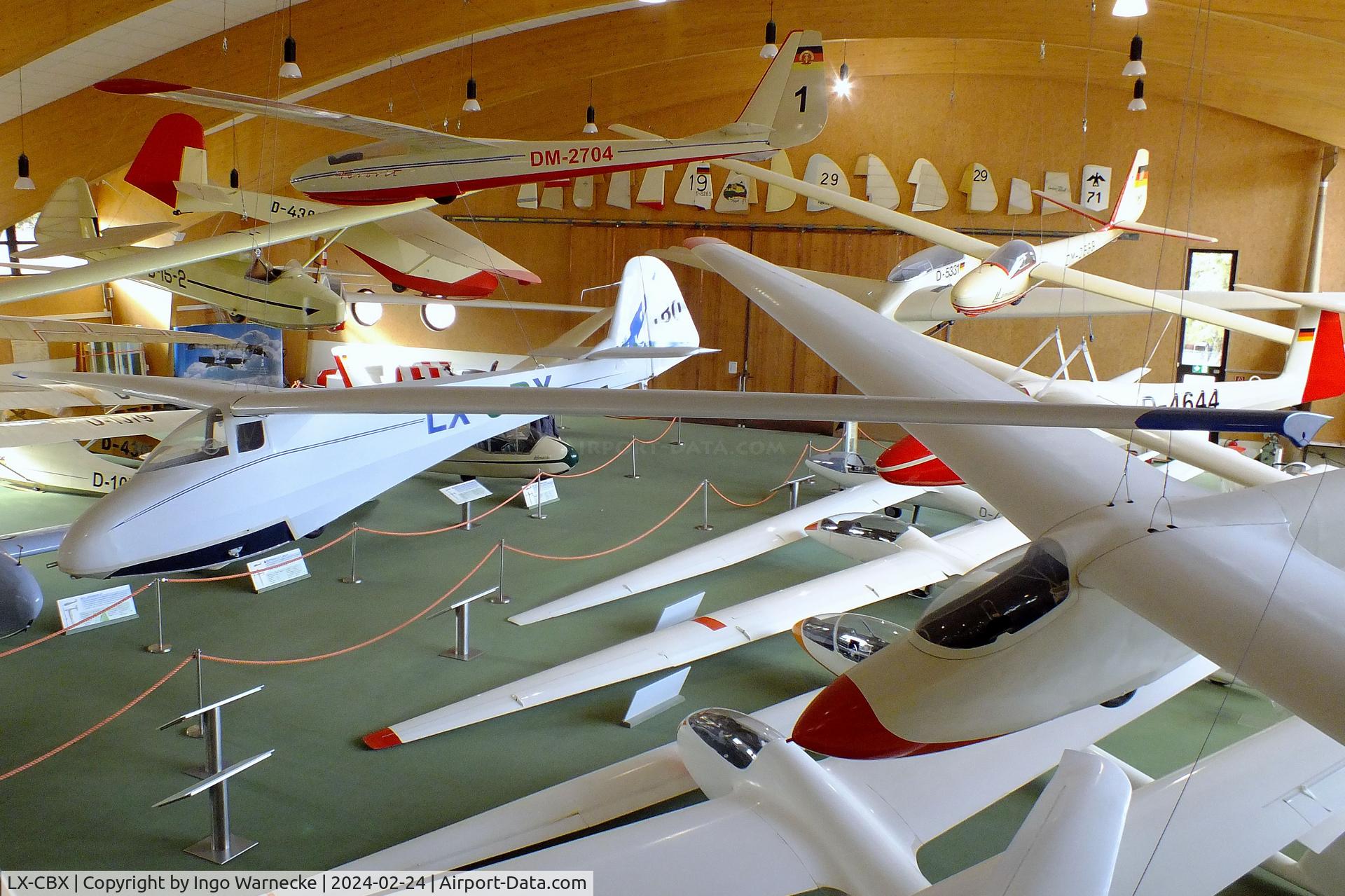 LX-CBX, Scheibe Avialsa 60 Fauconnet C/N 80K, Avialsa A.60 Fauconnet (french license built Scheibe L-Spatz 55) at the Deutsches Segelflugmuseum mit Modellflug (German Soaring Museum with Model Flight), Gersfeld Wasserkuppe