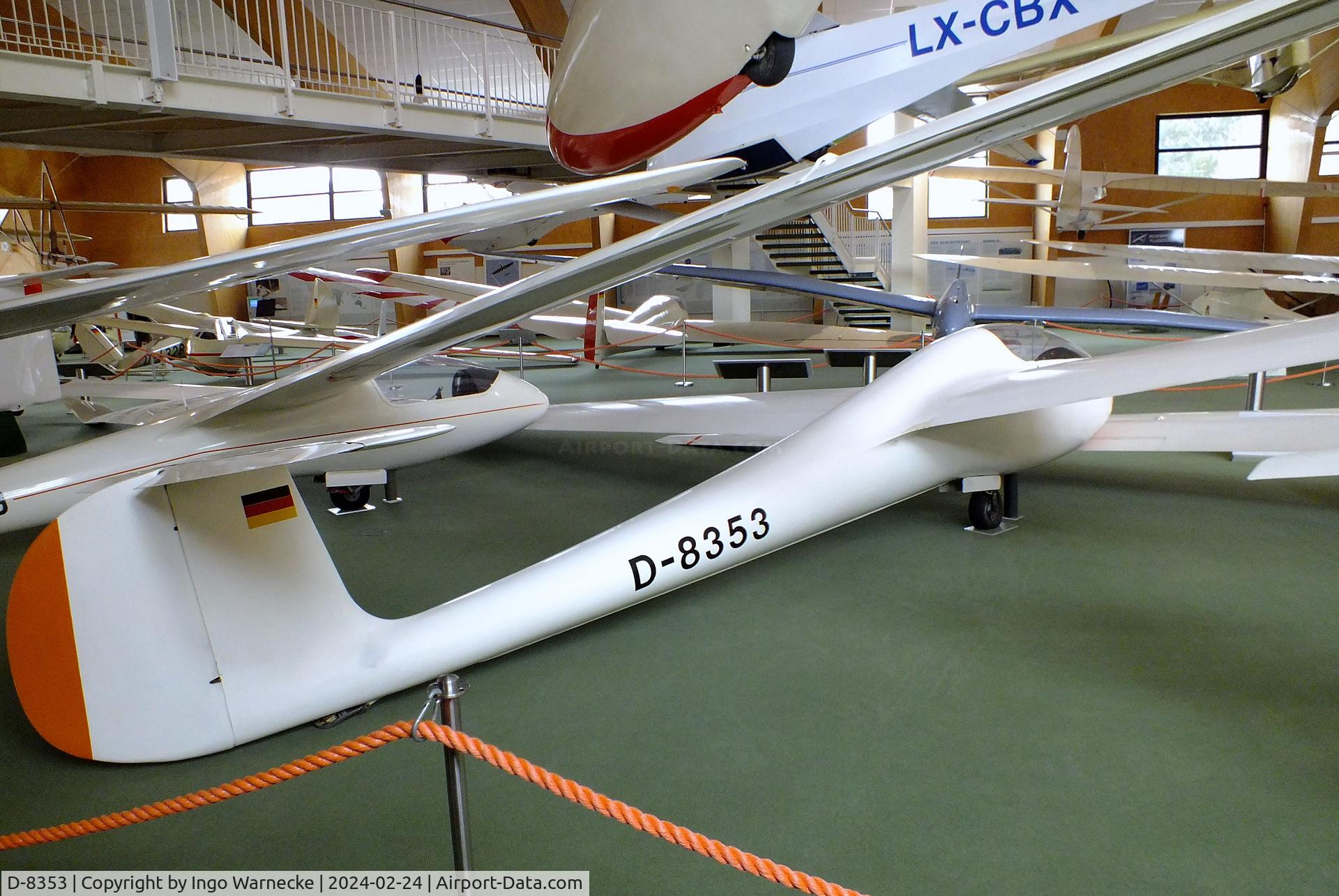 D-8353, 1960 Bolkow FS-24 Phonix T C/N 402, Bölkow FS-24 Phönix TO at the Deutsches Segelflugmuseum mit Modellflug (German Soaring Museum with Model Flight), Gersfeld Wasserkuppe