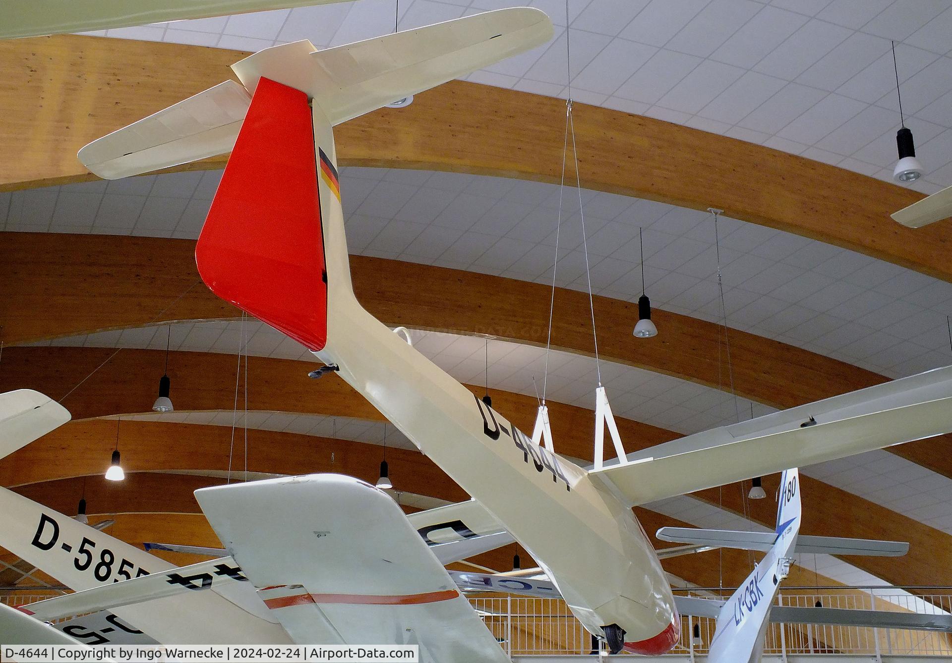 D-4644, 1958 Akaflieg Darmstadt D 34C C/N not found_D-4644, Akaflieg Darmstadt D-34C, nicknamed 'B-phrodite', at the Deutsches Segelflugmuseum mit Modellflug (German Soaring Museum with Model Flight), Gersfeld Wasserkuppe