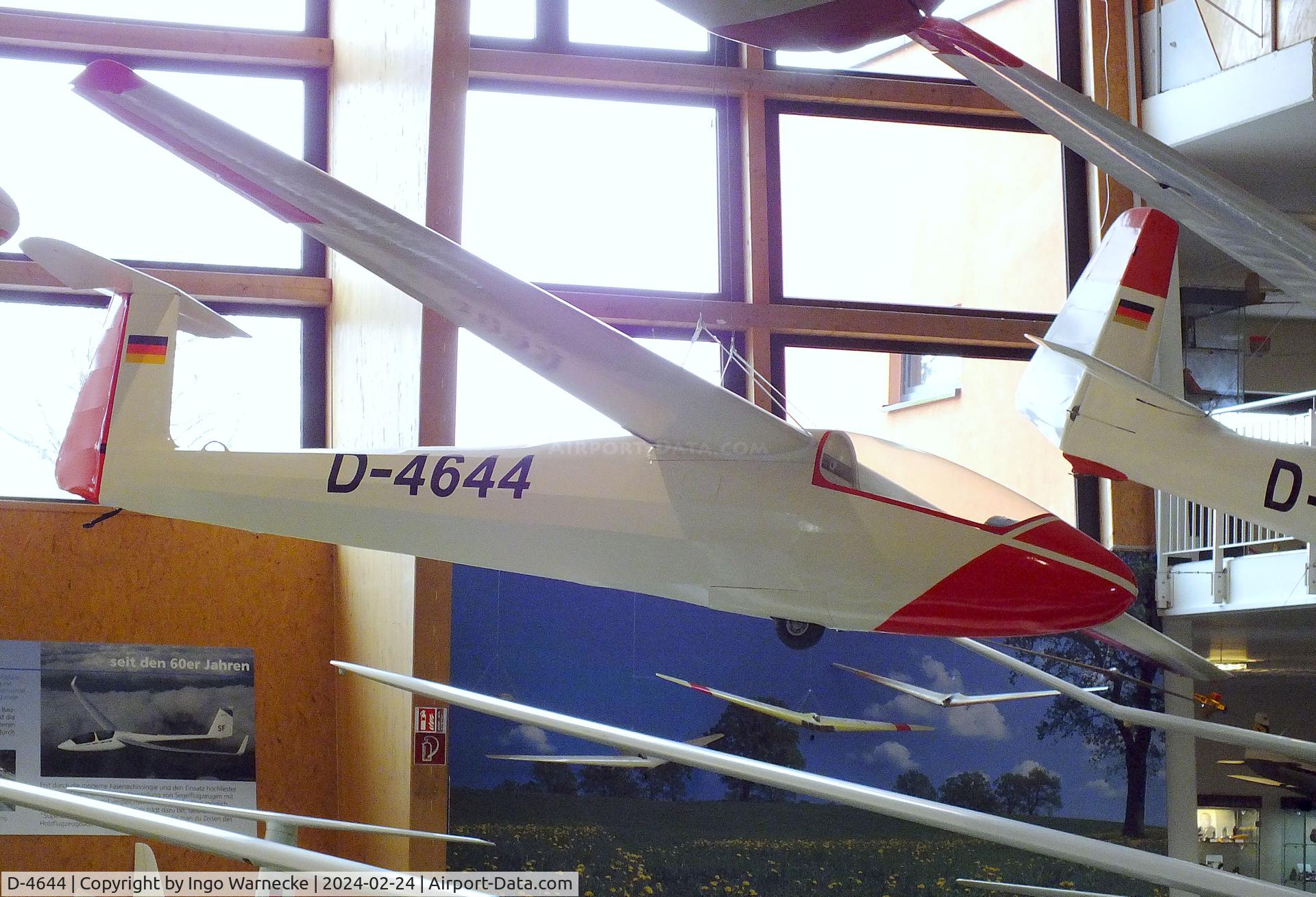 D-4644, 1958 Akaflieg Darmstadt D 34C C/N not found_D-4644, Akaflieg Darmstadt D-34C, nicknamed 'B-phrodite', at the Deutsches Segelflugmuseum mit Modellflug (German Soaring Museum with Model Flight), Gersfeld Wasserkuppe