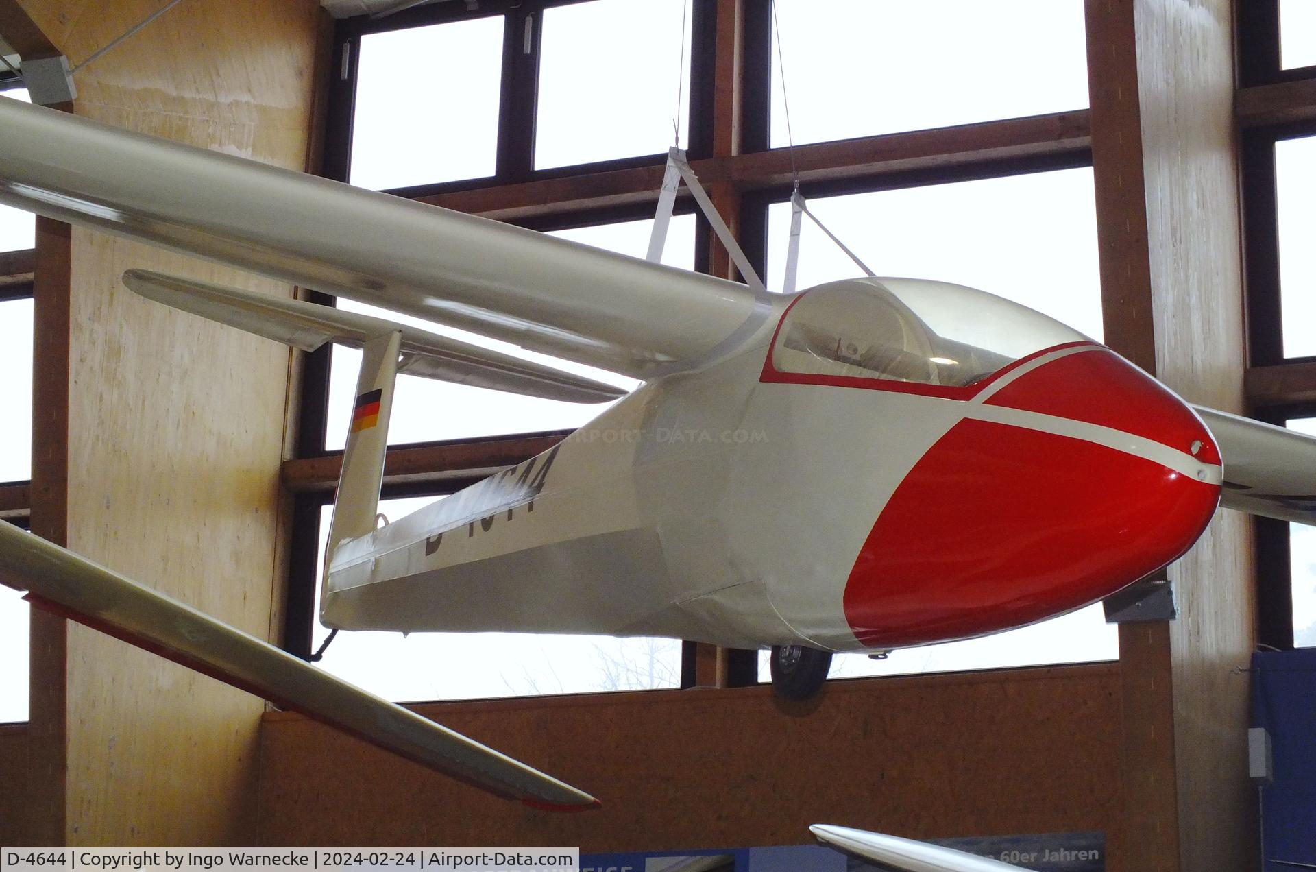 D-4644, 1958 Akaflieg Darmstadt D 34C C/N not found_D-4644, Akaflieg Darmstadt D-34C, nicknamed 'B-phrodite', at the Deutsches Segelflugmuseum mit Modellflug (German Soaring Museum with Model Flight), Gersfeld Wasserkuppe