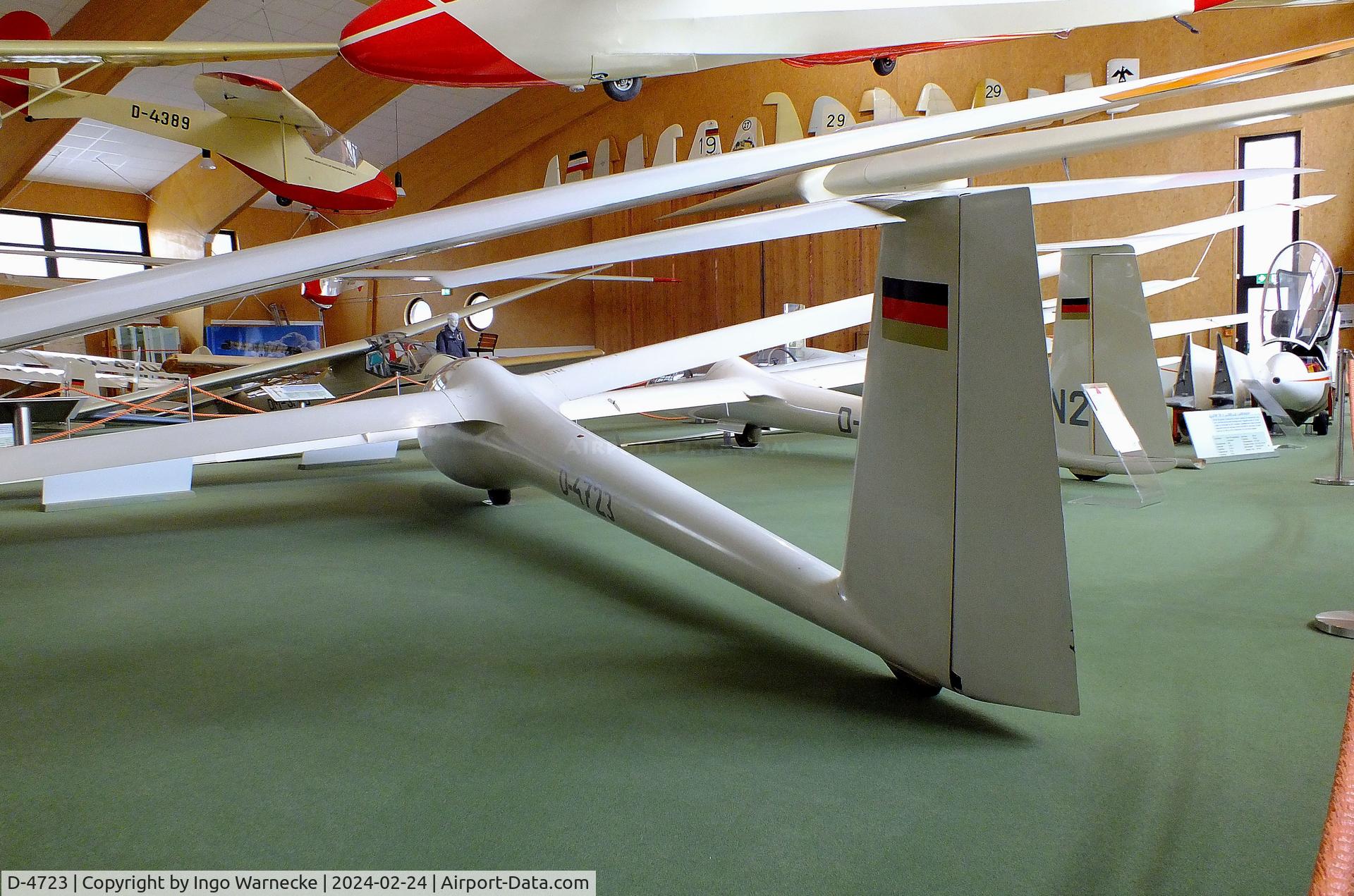 D-4723, 1968 Rolladen-Schneider LS-1 C/N V-1, Rolladen-Schneider LS1-V1 first prototype at the Deutsches Segelflugmuseum mit Modellflug (German Soaring Museum with Model Flight), Gersfeld Wasserkuppe