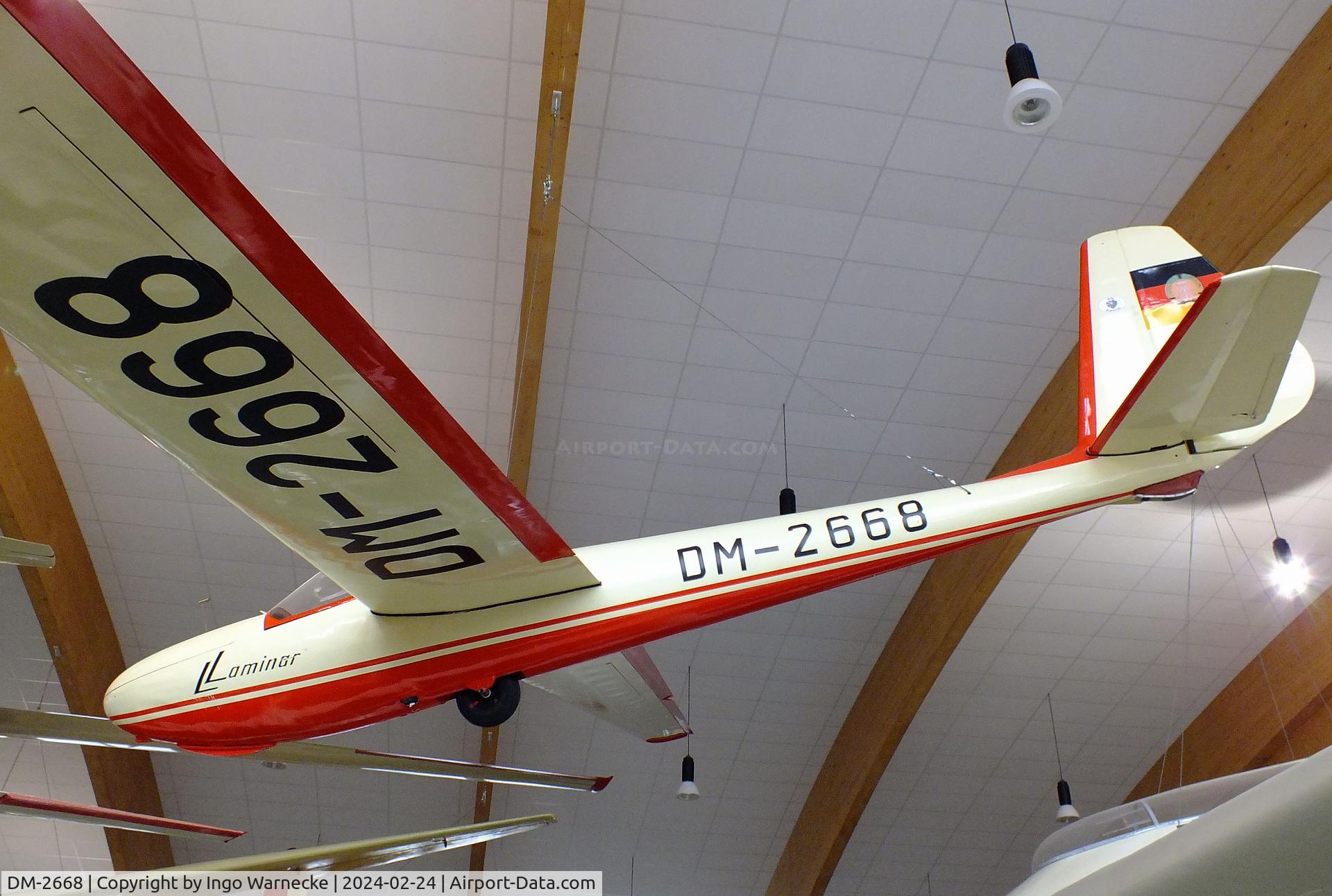 DM-2668, 1962 VEB Apparatebau Lommatzsch Lom 58/II Libelle Laminar C/N 0668, VEB Apparatebau Lommatzsch Lom-58/II Libelle Laminar at the Deutsches Segelflugmuseum mit Modellflug (German Soaring Museum with Model Flight), Gersfeld Wasserkuppe