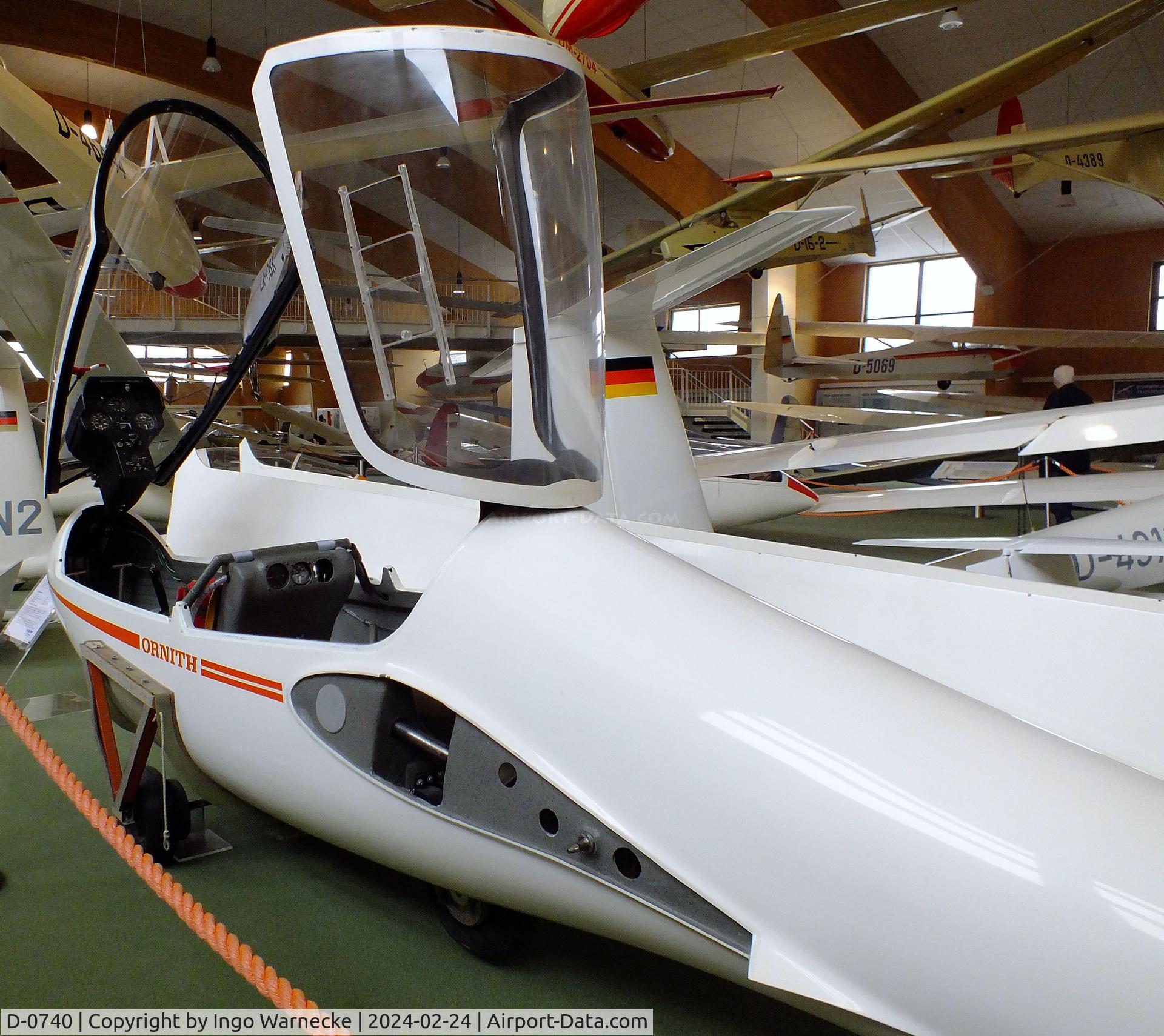 D-0740, 1971 Rolladen-Schneider LSD Ornith C/N V-1, Rolladen-Schneider (W Lemke, K Prummer) LSD Ornith (wings/tailplane dismounted) at the Deutsches Segelflugmuseum mit Modellflug (German Soaring Museum with Model Flight), Gersfeld Wasserkuppe