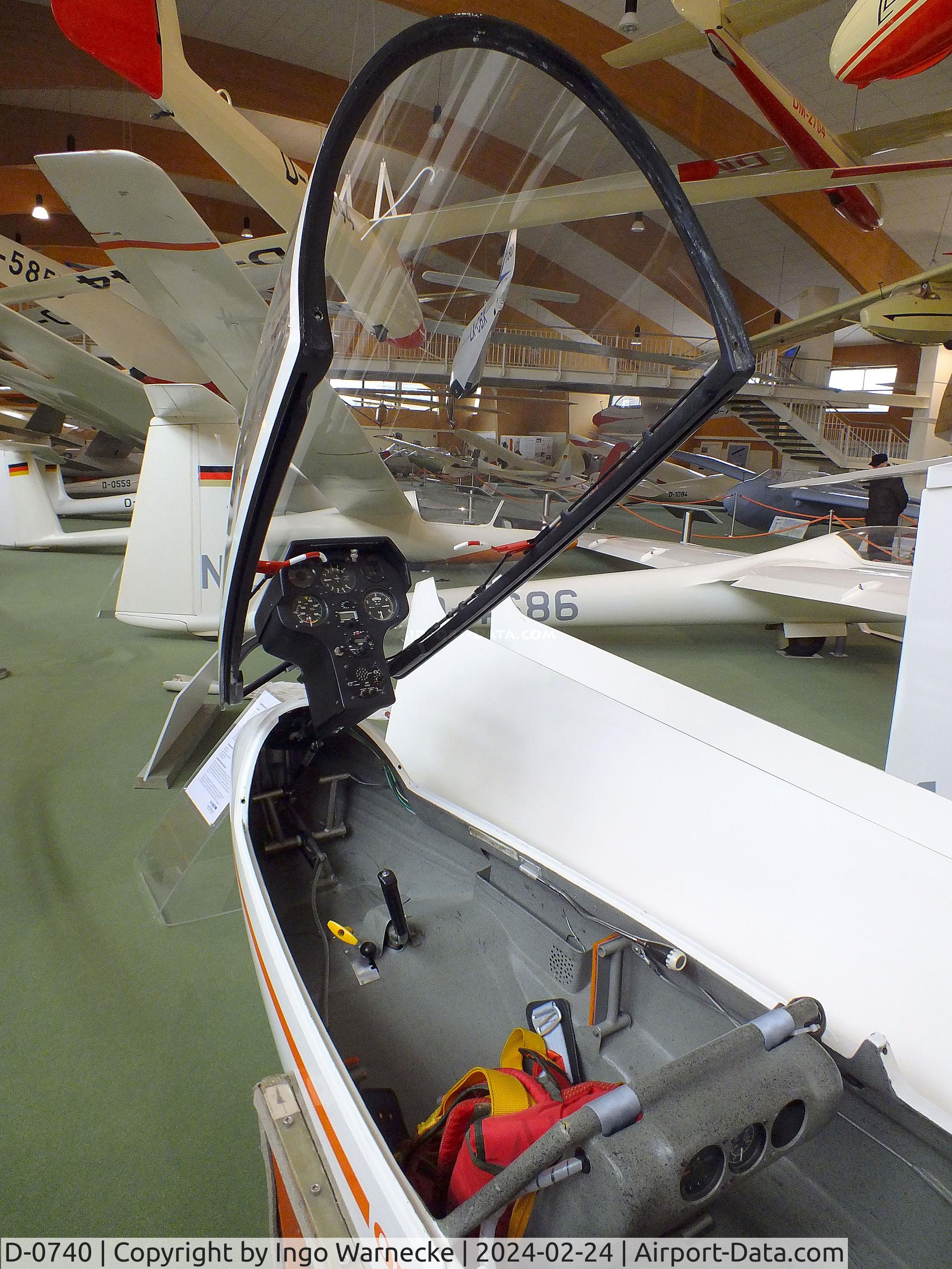 D-0740, 1971 Rolladen-Schneider LSD Ornith C/N V-1, Rolladen-Schneider (W Lemke, K Prummer) LSD Ornith (wings/tailplane dismounted) at the Deutsches Segelflugmuseum mit Modellflug (German Soaring Museum with Model Flight), Gersfeld Wasserkuppe #c