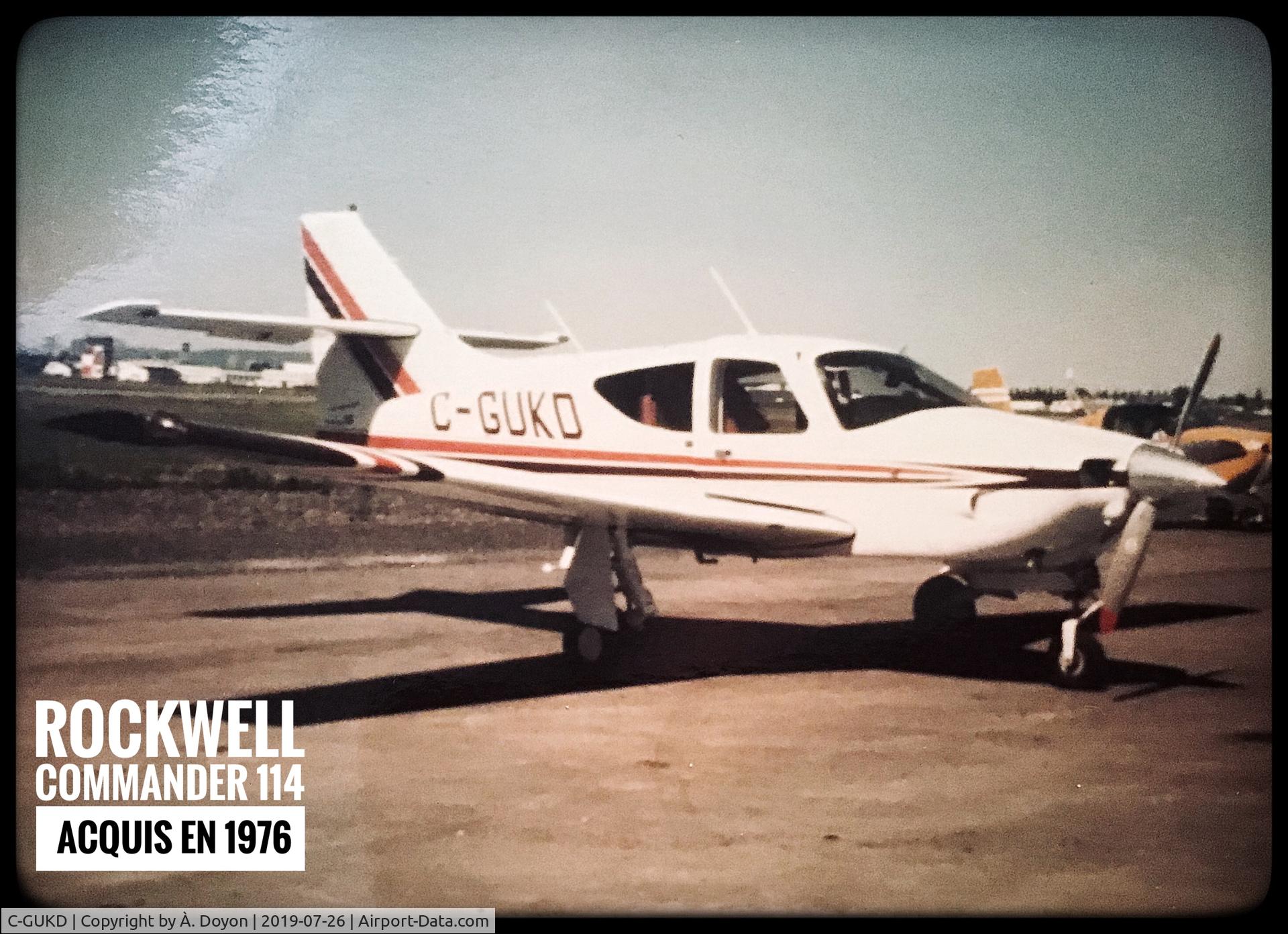 C-GUKD, 1976 Rockwell Commander 114 C/N 14043, Acquis par Les Industries Doyon en 1976.