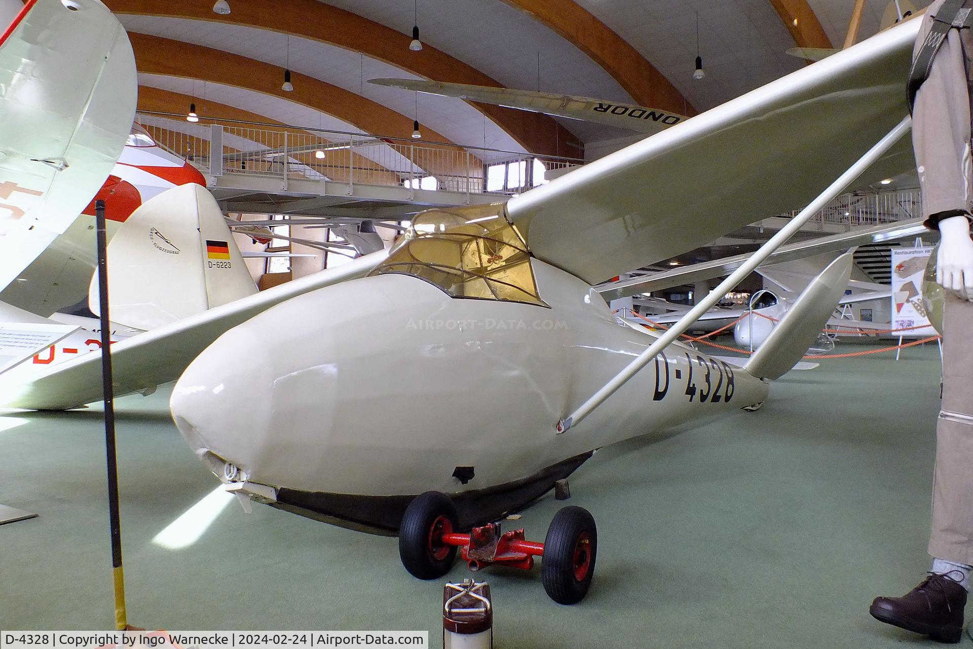 D-4328, 1954 Schleicher Ka-1 C/N not found_D-4328, Kaiser Schleicher (K Schauer) Ka-1 at the Deutsches Segelflugmuseum mit Modellflug (German Soaring Museum with Model Flight), Gersfeld Wasserkuppe