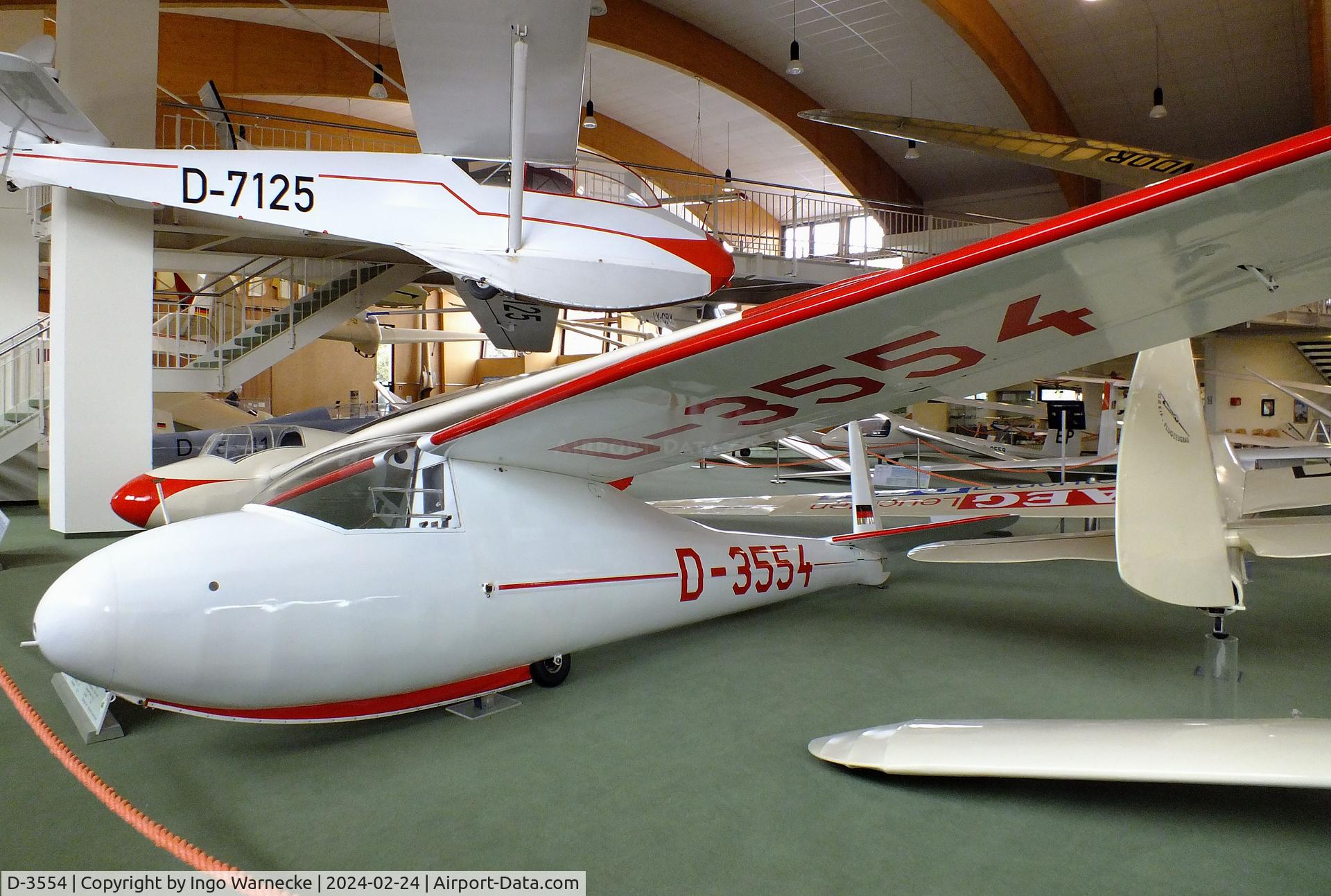 D-3554, 1952 Vogt Lo-100 Zwergreiher C/N 101AB, Vogt Lo 100 Zwergreiher at the Deutsches Segelflugmuseum mit Modellflug (German Soaring Museum with Model Flight), Gersfeld Wasserkuppe
