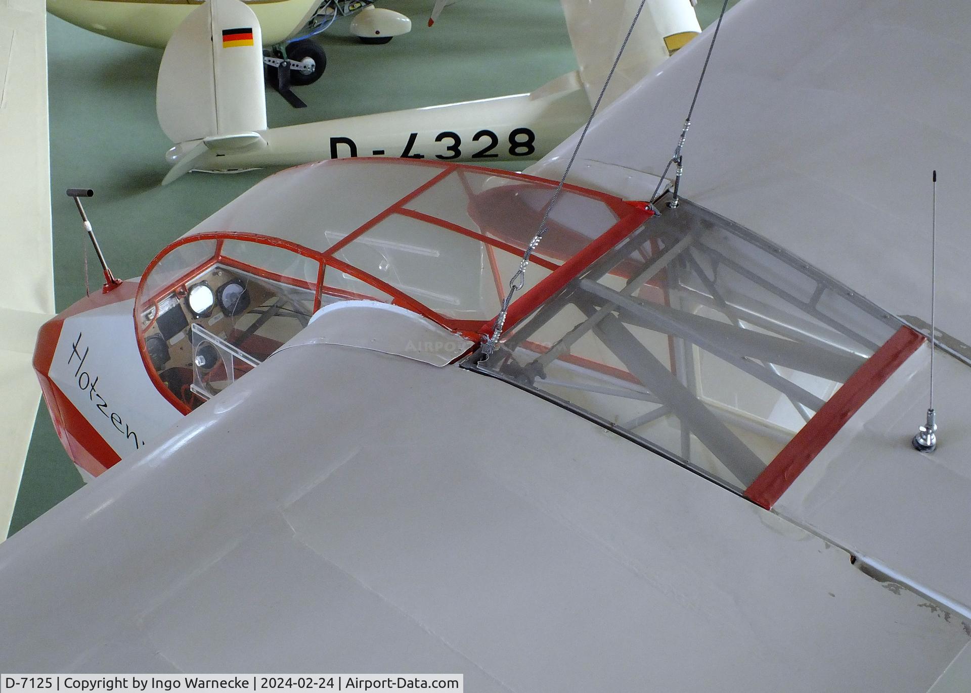 D-7125, Schleicher Ka-4 Rhonlerche II C/N 3005, Schleicher Ka 4 Rhönlerche II at the Deutsches Segelflugmuseum mit Modellflug (German Soaring Museum with Model Flight), Gersfeld Wasserkuppe