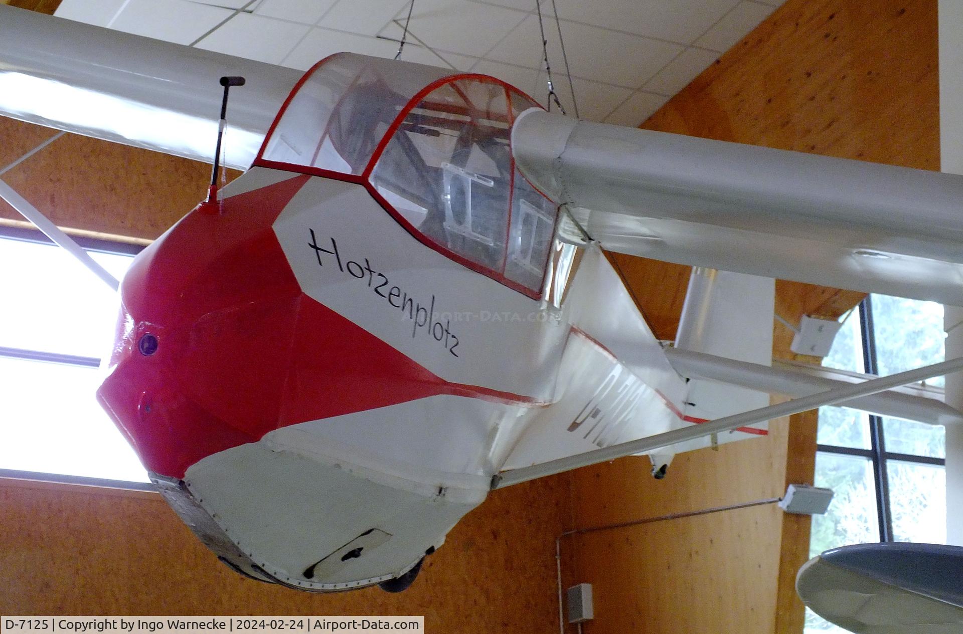 D-7125, Schleicher Ka-4 Rhonlerche II C/N 3005, Schleicher Ka 4 Rhönlerche II at the Deutsches Segelflugmuseum mit Modellflug (German Soaring Museum with Model Flight), Gersfeld Wasserkuppe