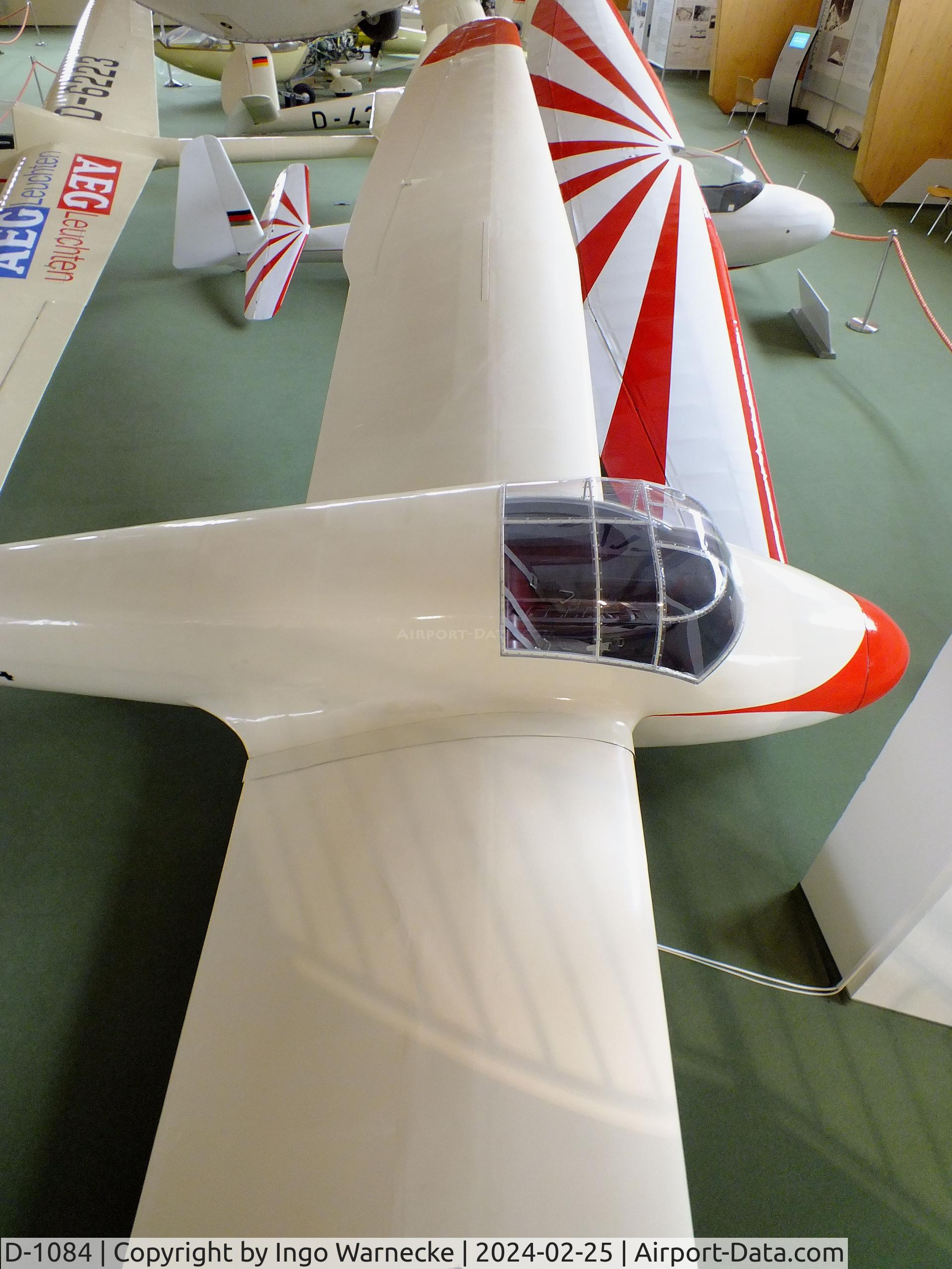 D-1084, Wolf Hirth Goevier III C/N 414, Schempp-Hirth Göppingen Gö 4 III Goevier at the Deutsches Segelflugmuseum mit Modellflug (German Soaring Museum with Model Flight), Gersfeld Wasserkuppe
